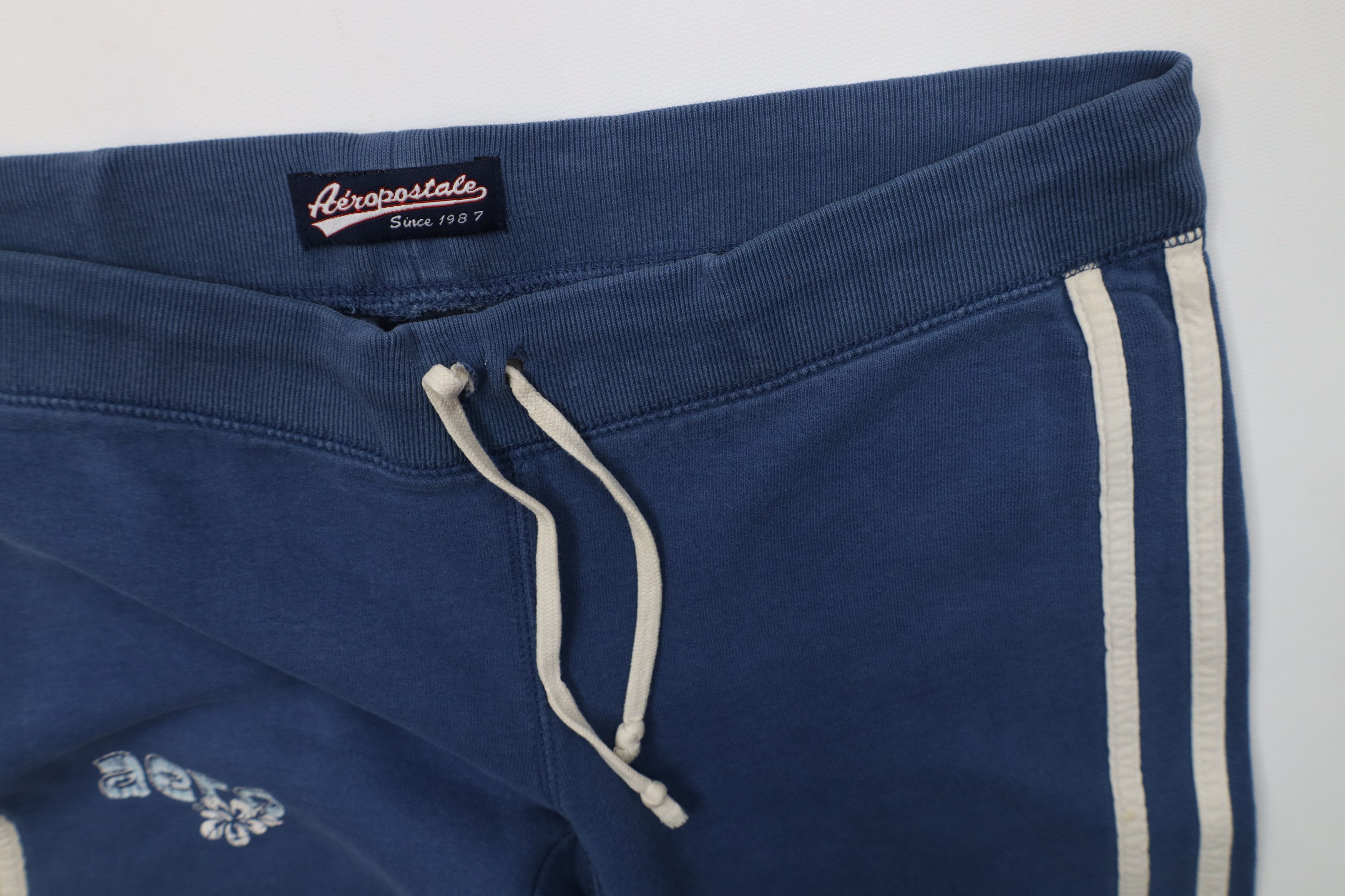 Aeropostale Vintage 90s Y2K Aeropostale Spell Flower Wide Leg Sweatpants Size 30" / US 8 / IT 44 - 8 Thumbnail