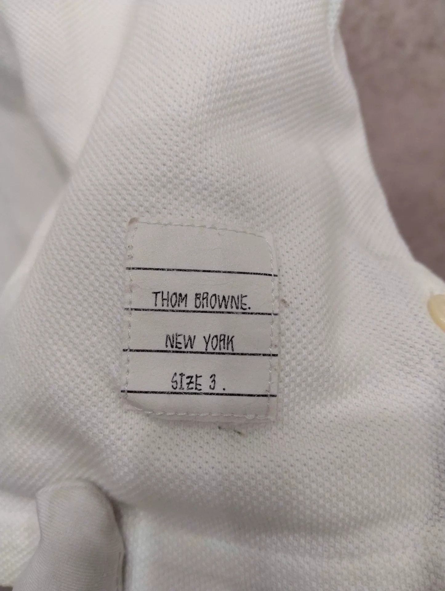 Thom Browne THOM BROWNE White Striped SS T-Shirt Size 3 95 New Size US L / EU 52-54 / 3 - 4 Thumbnail