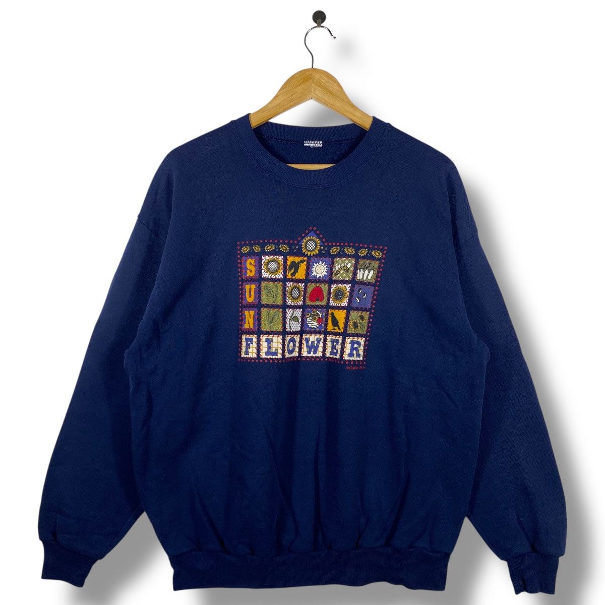 Vintage Vintage 90's SUN FLOWER Gopher Sport Crewneck Sweatshirt Size US XL / EU 56 / 4 - 1 Thumbnail