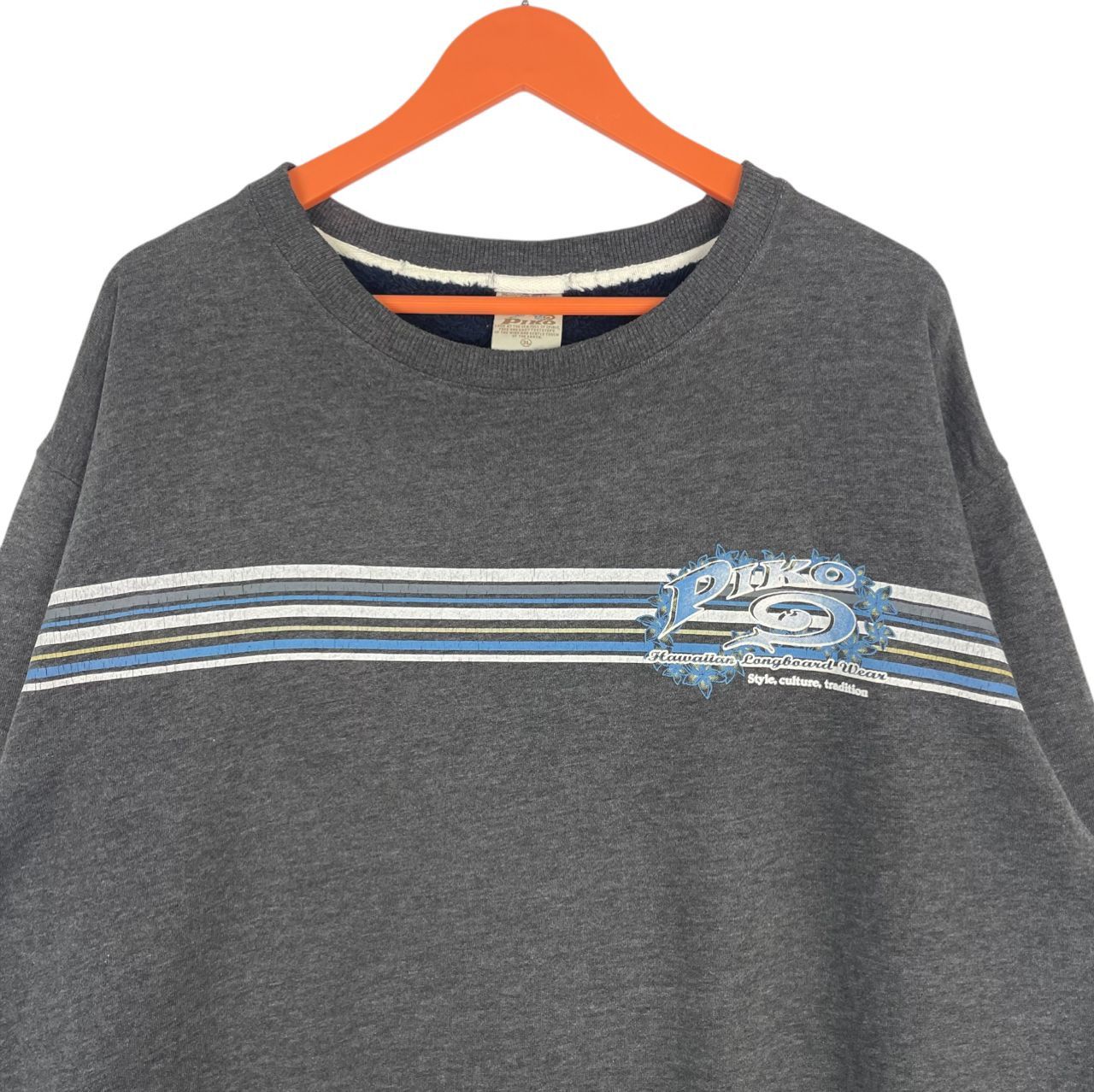 Vintage Vintage Piko Surf Surfer Style Backhit Print Sweatshirt Size US XXL / EU 58 / 5 - 5 Thumbnail