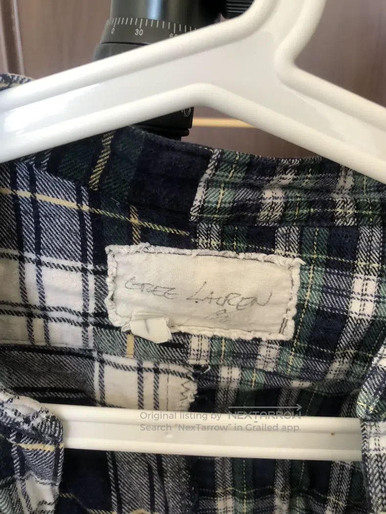 Greg Lauren Greg Lauren Patchwork Plaid Shirt Size US S / EU 44-46 / 1 - 2 Thumbnail