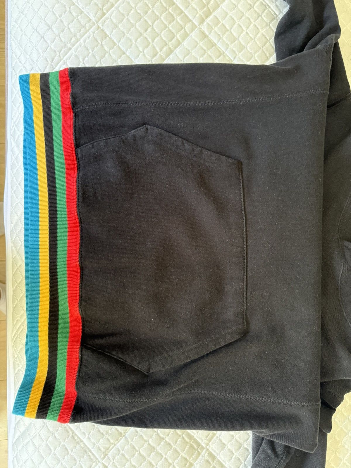 Bape World Gone Mad Black Bape Hoodie with Multi Colour Trim Size US M / EU 48-50 / 2 - 8 Thumbnail