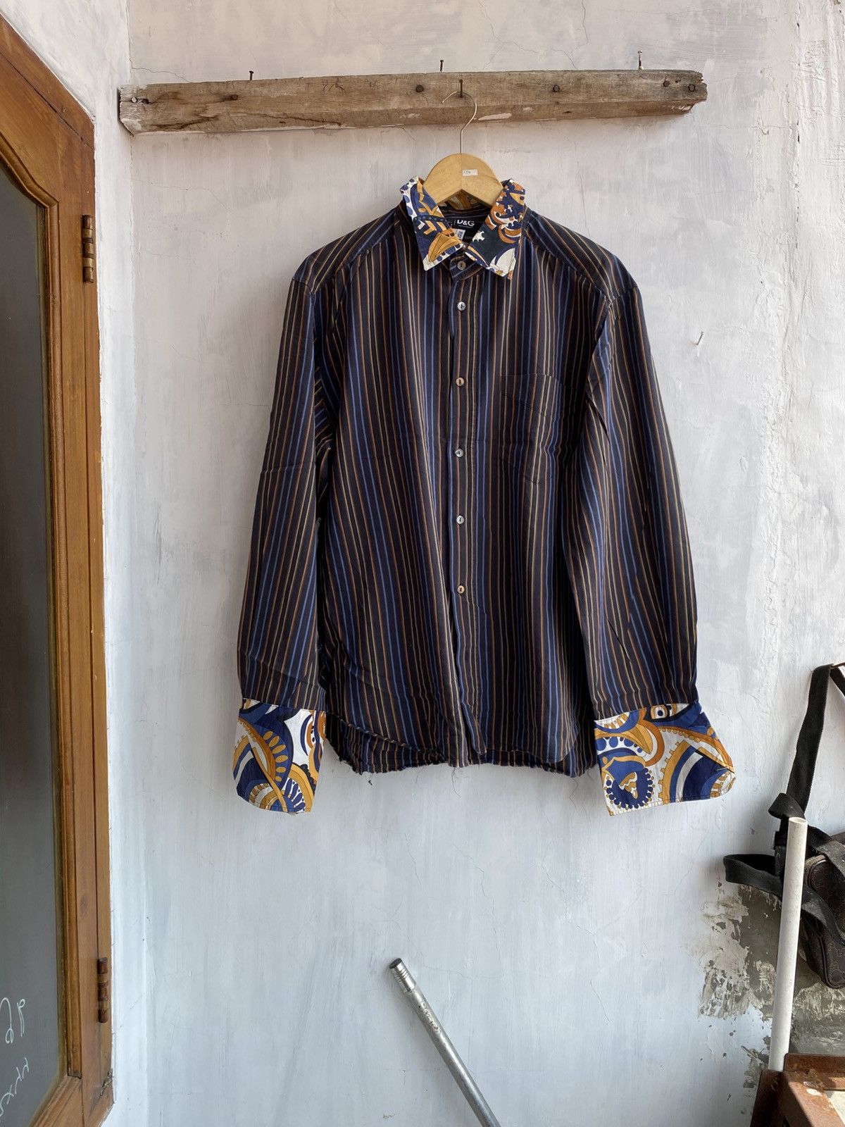 Dolce & Gabbana old shirt striped Size US M / EU 48-50 / 2 - 1 Thumbnail
