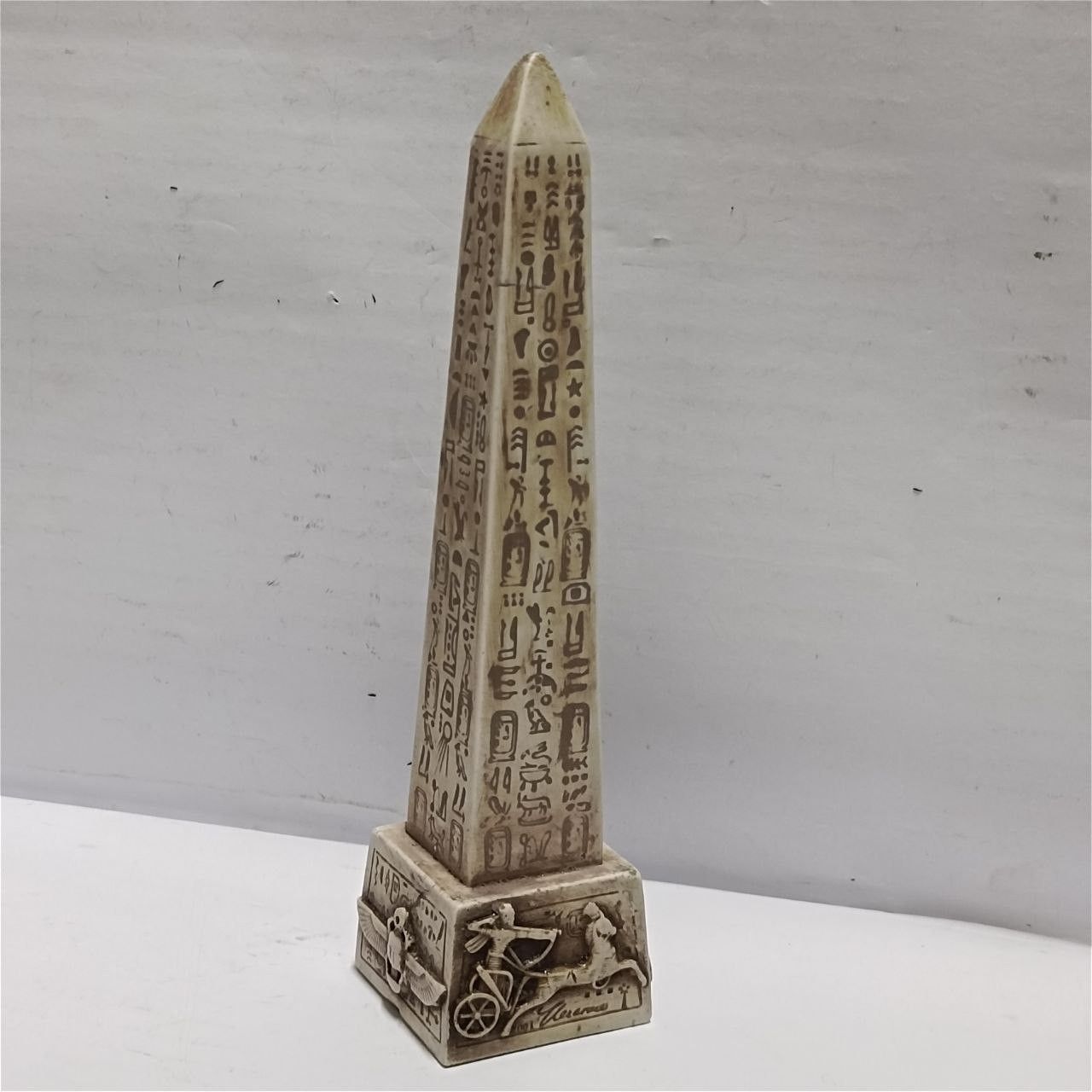 Handmade Egyptian Obelisk Statue – Ancient Hieroglyphic Decor Size ONE SIZE - 6 Thumbnail