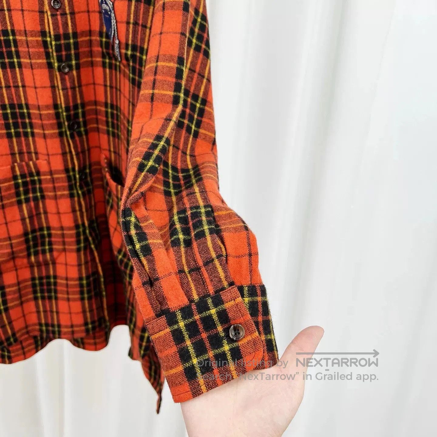 Gucci gucci orange anchor logo plaid shirt dress. Size XL / US 12-14 / IT 48-50 - 3 Thumbnail