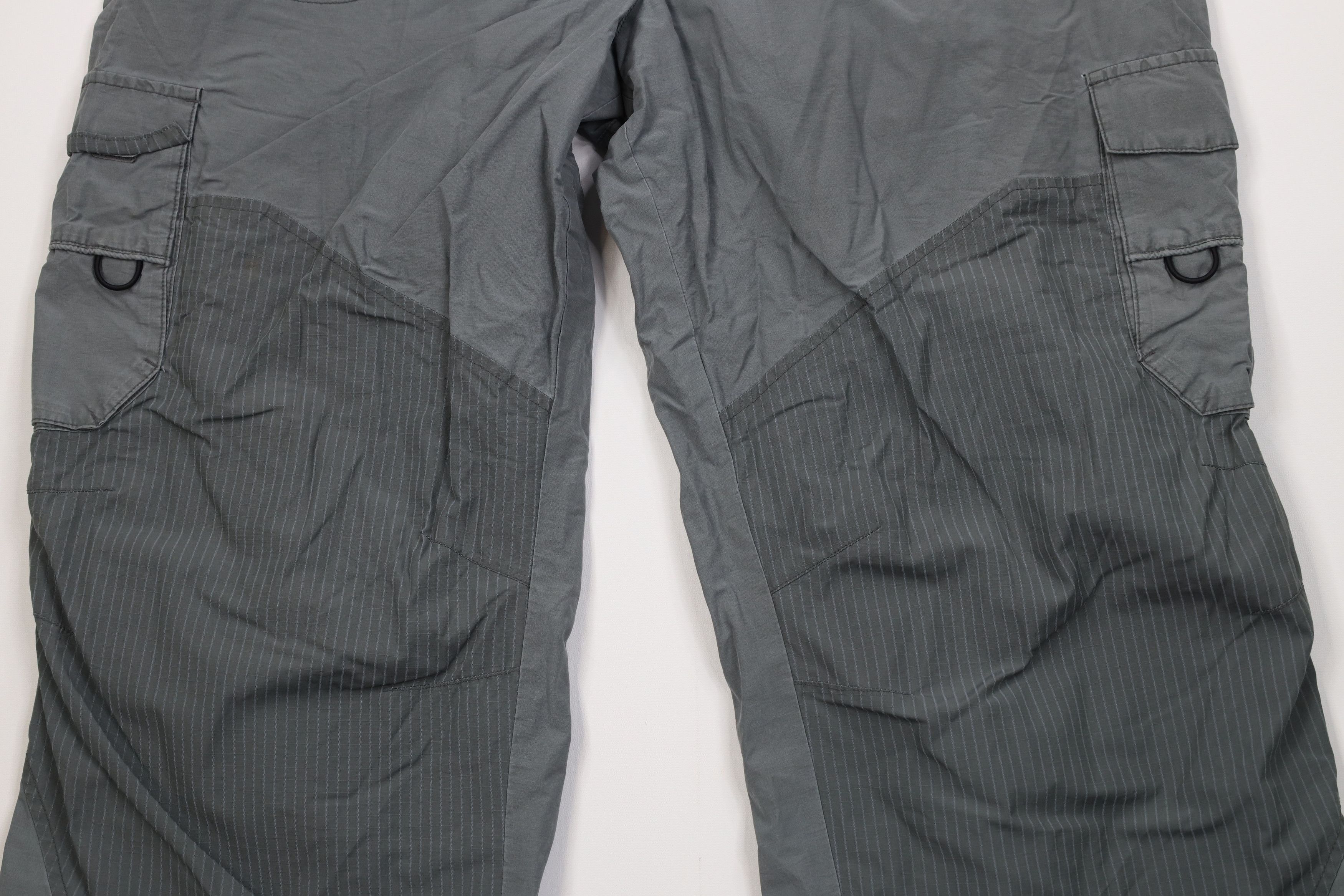 Vintage Vintage 90s Y2K Streetwear Belted Wide Leg Cargo Pants Gray Size US 38 / EU 54 - 3 Thumbnail