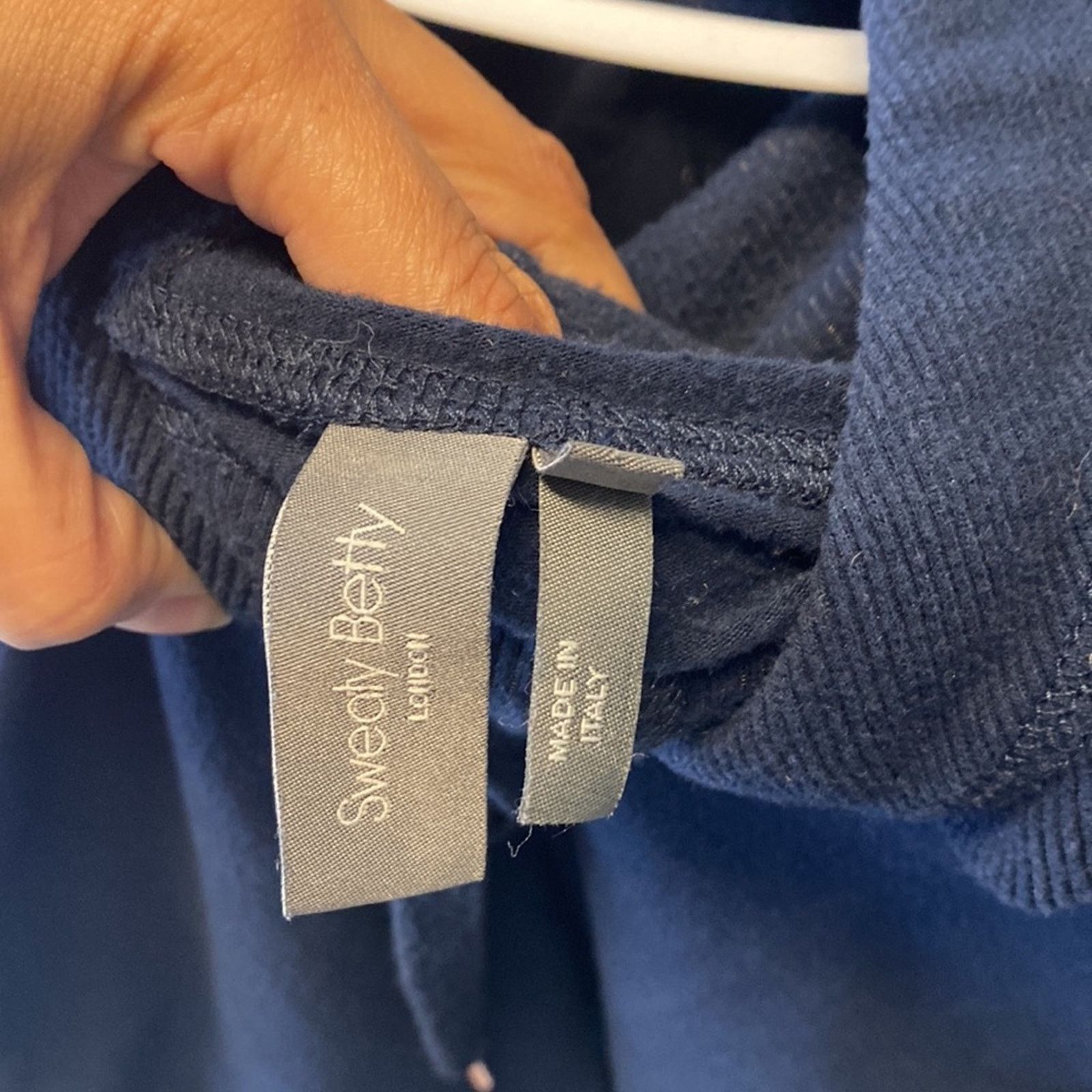 Sweaty Betty Sweaty Betty Navy Blue Escape Luxe Italian Fleece Hoodie Size S / US 4 / IT 40 - 11 Thumbnail