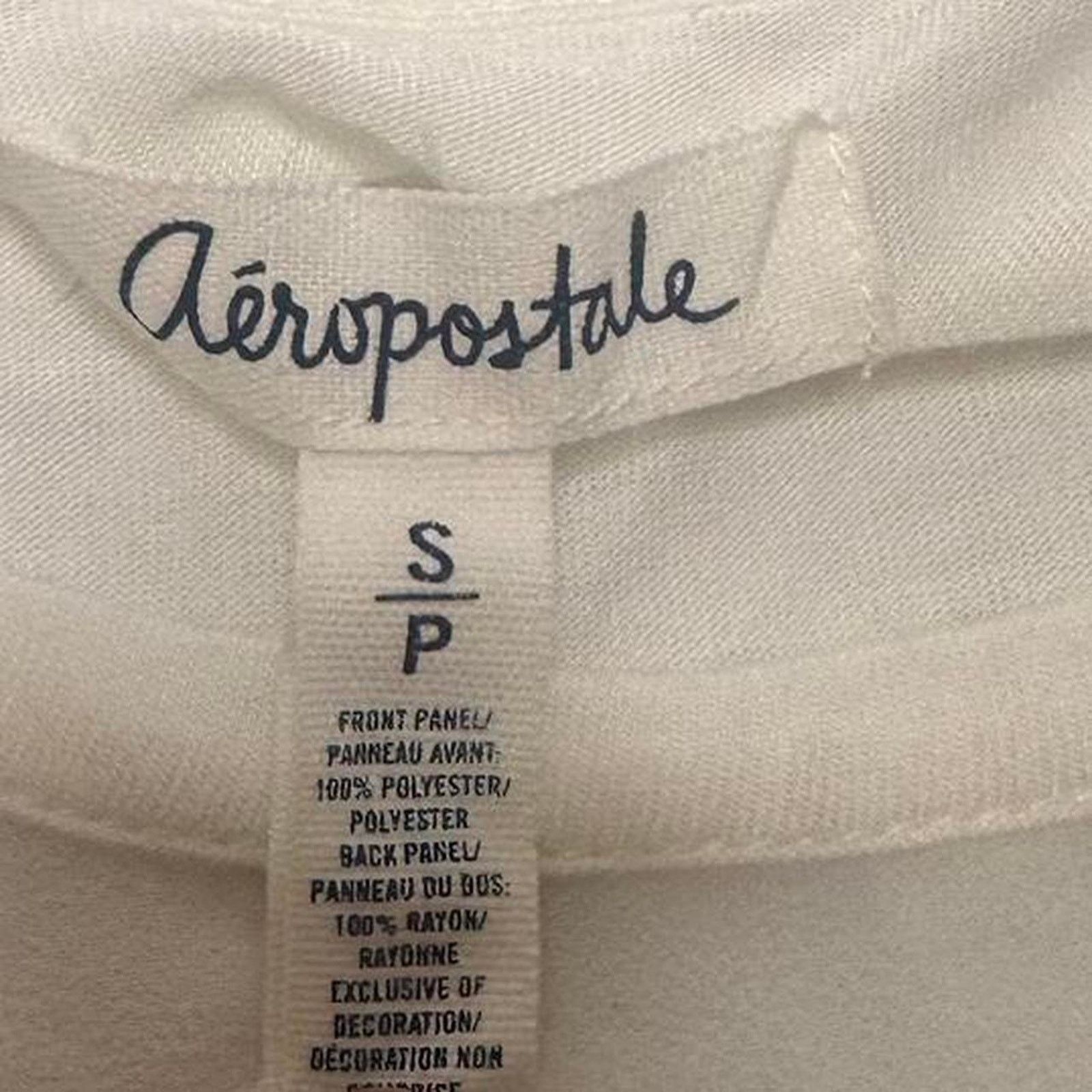 Aeropostale White Sequin Aeropostale Vintage Size Small Top Size US S / EU 44-46 / 1 - 3 Thumbnail