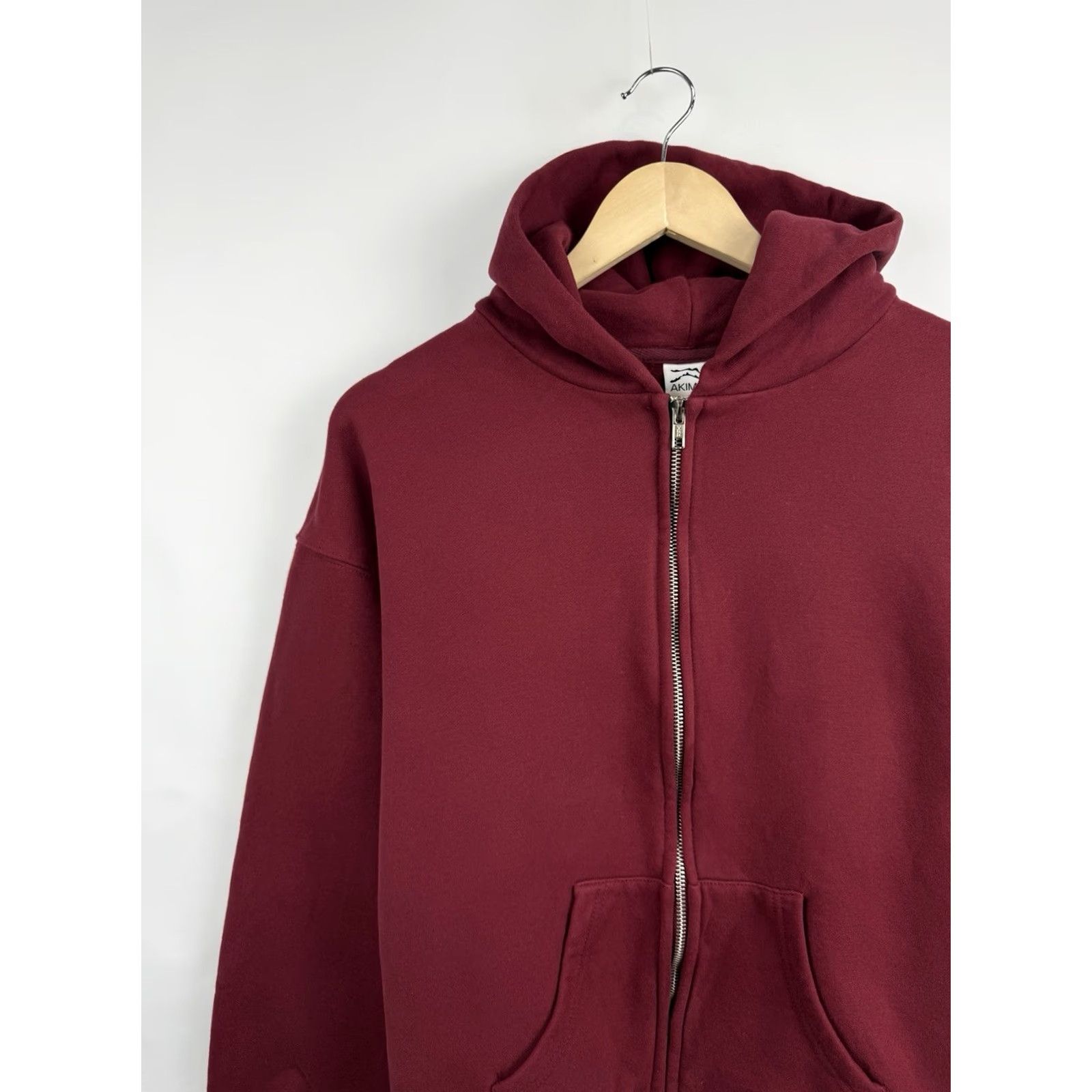 Vintage Akimbo Club Zip Hoodie Heavyweight Cotton USA Boxy Fit Y2K Red L Mens Hoodie Size US L / EU 52-54 / 3 - 3 Thumbnail