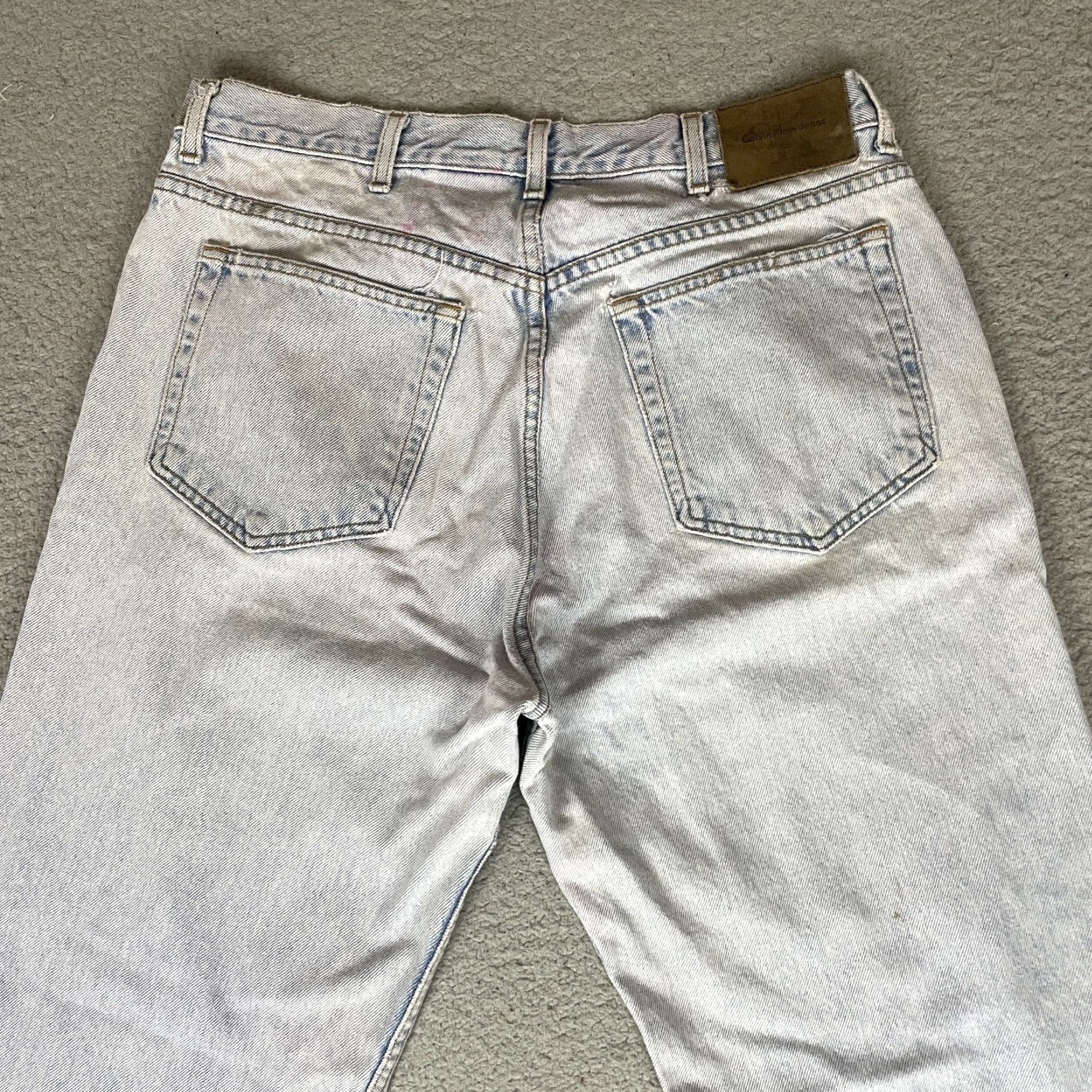Calvin Klein VINTAGE Calvin Klein Jeans Men 36 Easy Fit USA Made Distressed 5 Pocket Straight Size US 36 / EU 52 - 4 Thumbnail