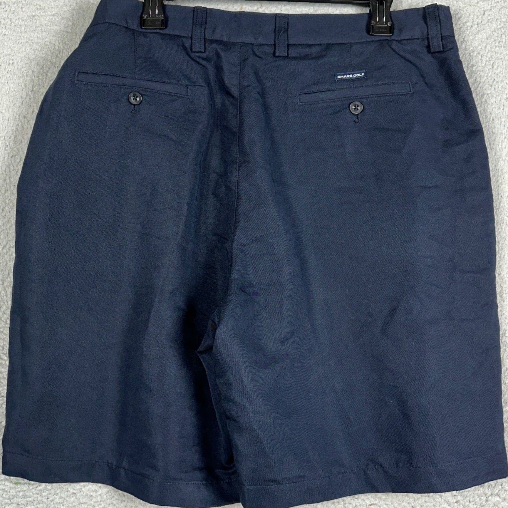 Chaps Chaps Golf Shorts Mens 40 Navy Blue Performance Chino Flat Front Pockets Size US 40 / EU 56 - 3 Thumbnail