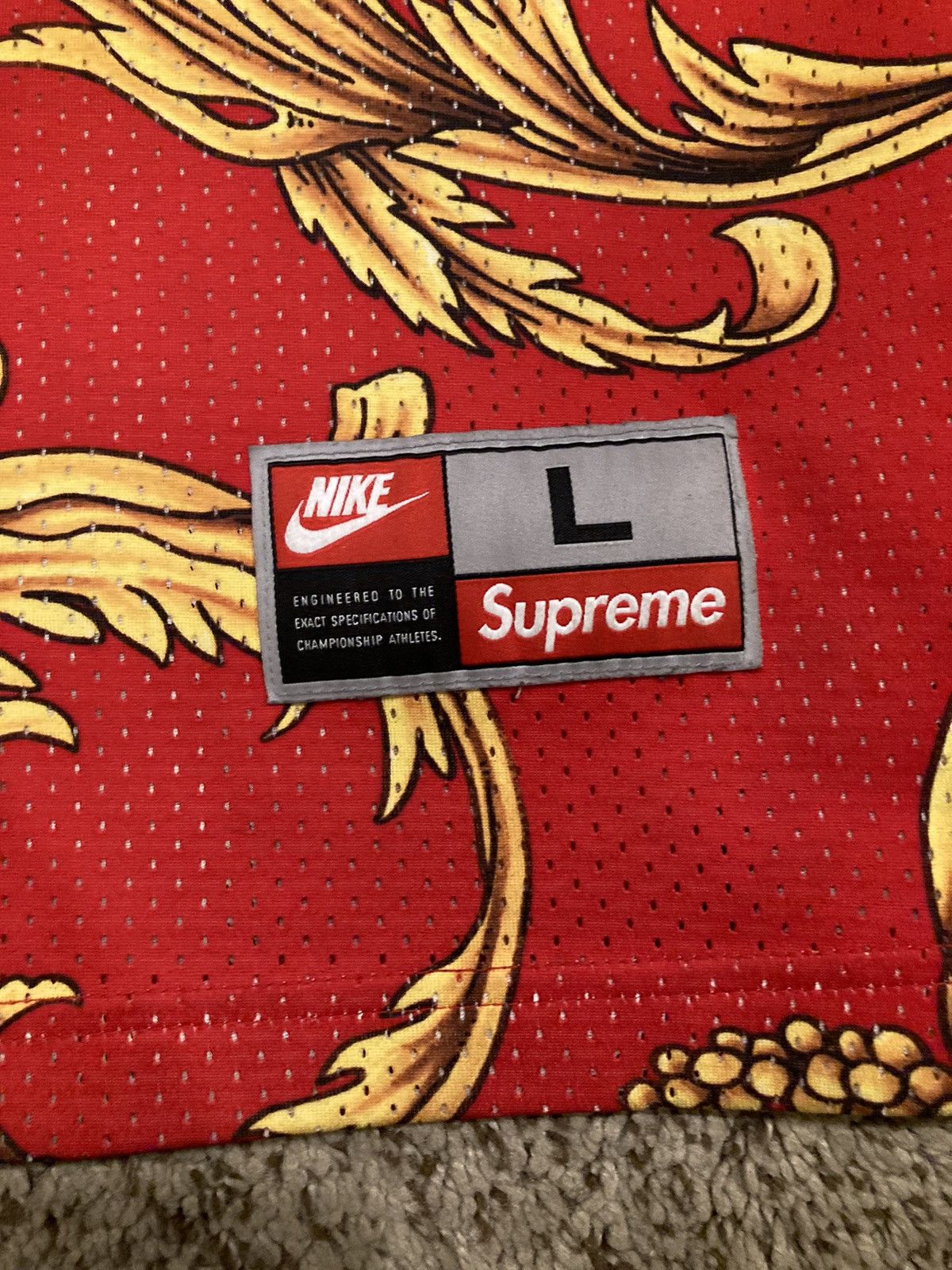 Nike × Supreme Supreme Nike Foamposite Basketball Jersey Size US L / EU 52-54 / 3 - 3 Thumbnail