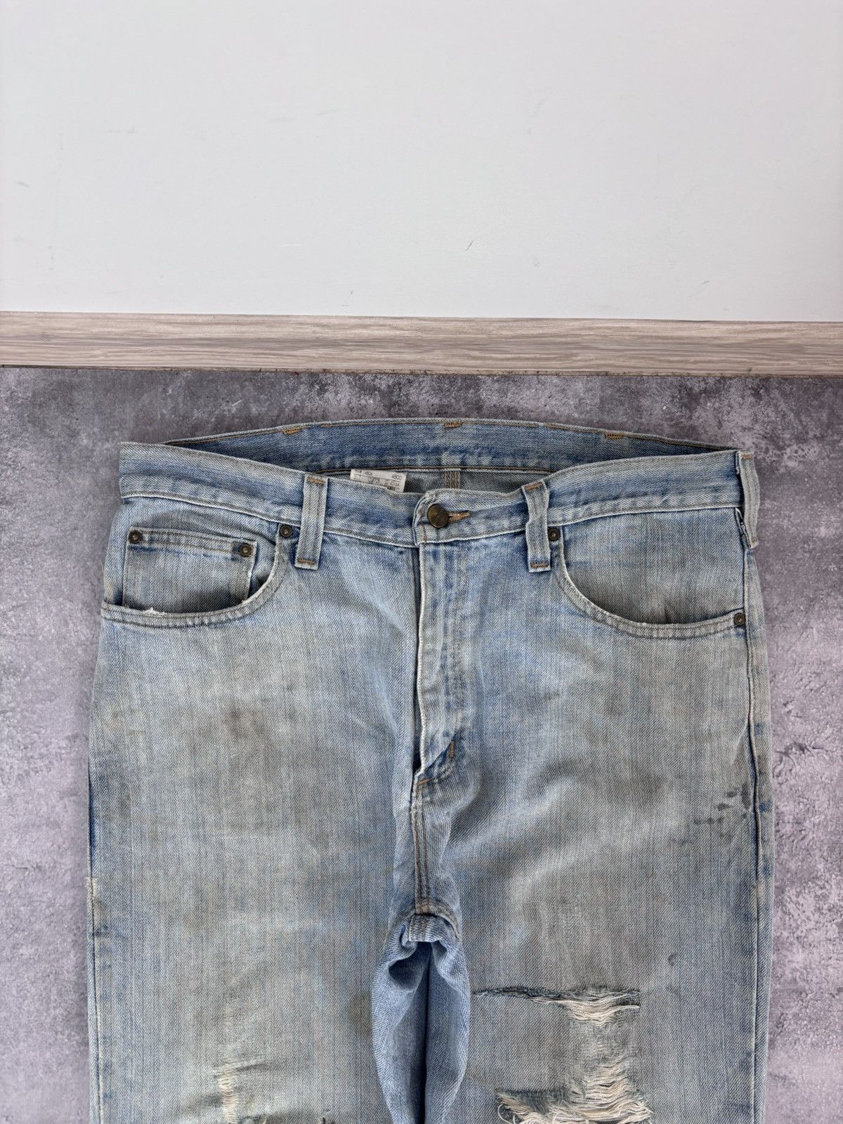 Carhartt Carhartt Men’s Denim Jeans Light Blue USA Distressed Size US 34 / EU 50 - 14 Thumbnail