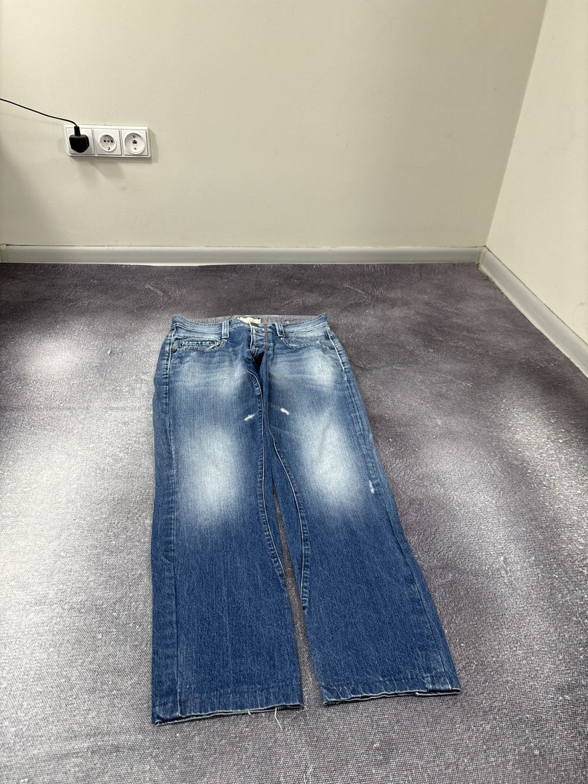 G-Star Vintage G-Star Raw Y2K Faded Blue Avant Garde Denim Jeans Size US 32 / EU 48 - 3 Thumbnail