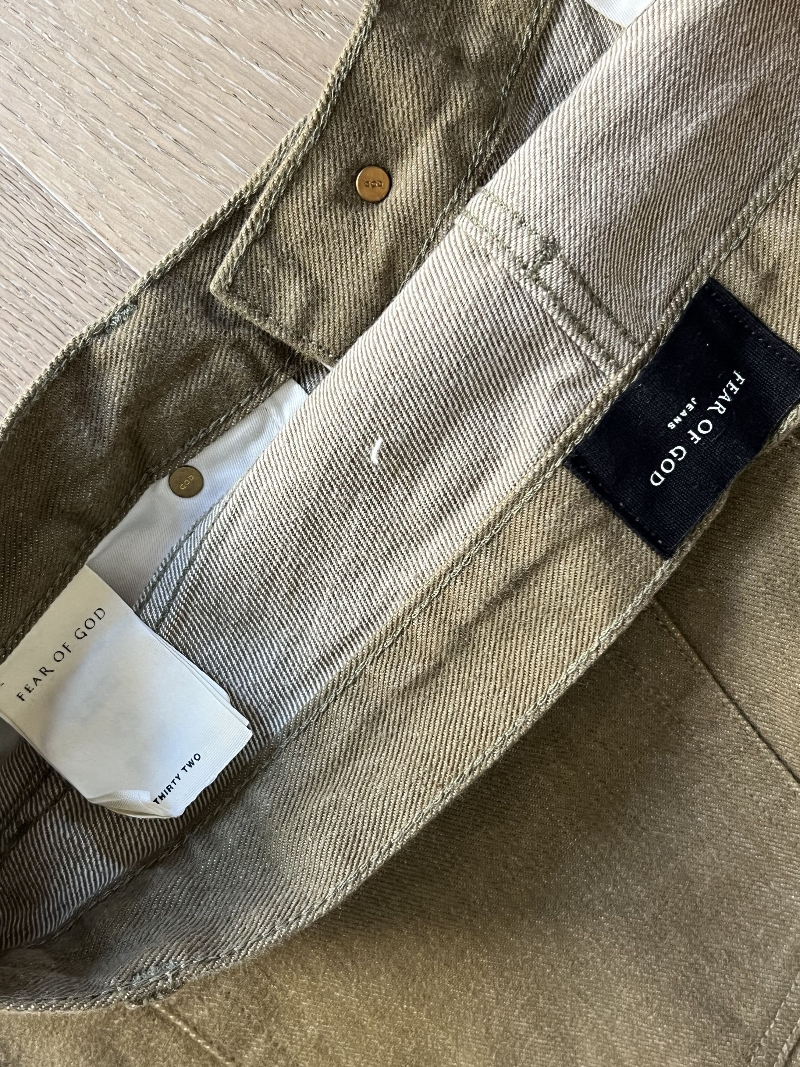 Fear of God $895 FEAR OF GOD 5TH SLIM SELVEDGE VINTAGE GOLD DENIM JEANS Size US 32 / EU 48 - 7 Thumbnail
