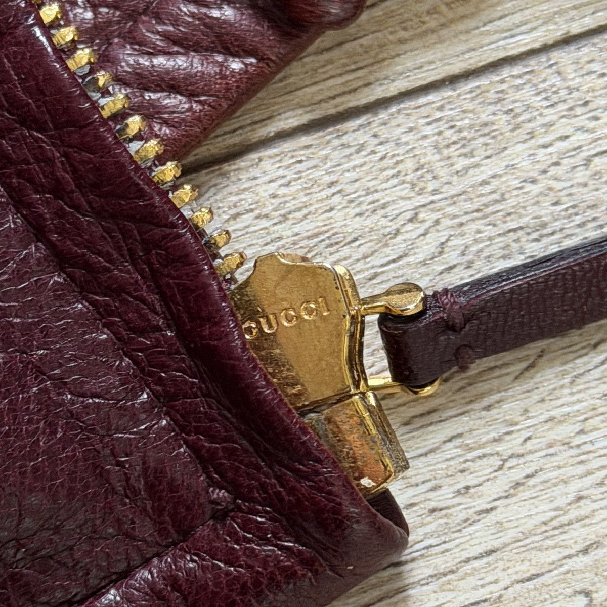 Gucci Gucci Burgundy Leather Jacket Biker by Tom Ford Y2K Size XS / US 0-2 / IT 36-38 - 8 Thumbnail