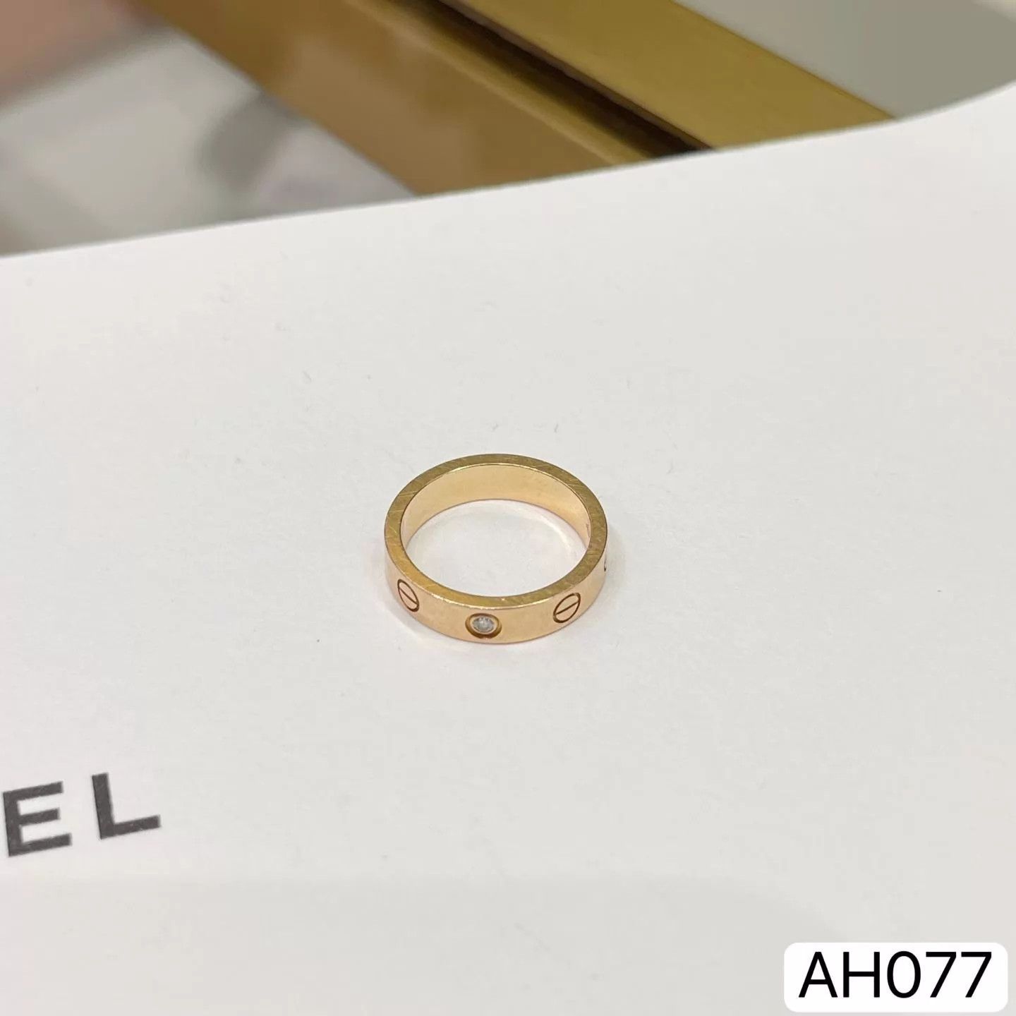 Cartier Cartier Love Rose Gold 1 Diamond 47 Mint FS Size ONE SIZE - 2 Thumbnail
