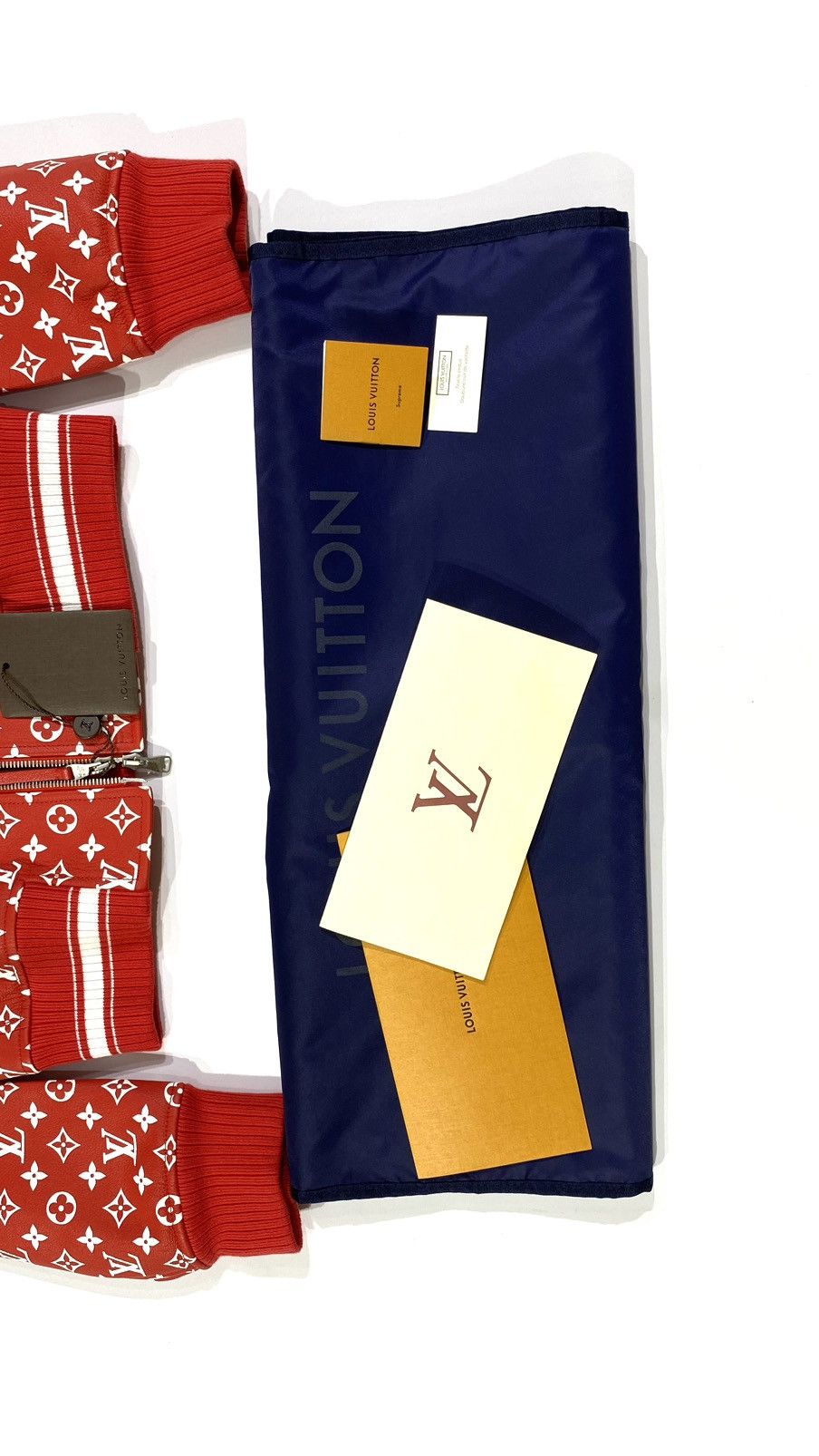 Louis Vuitton × Supreme Louis Vuitton X SUPREME 46 Baseball Leather Jacket Monogram Size US S / EU 44-46 / 1 - 4 Thumbnail
