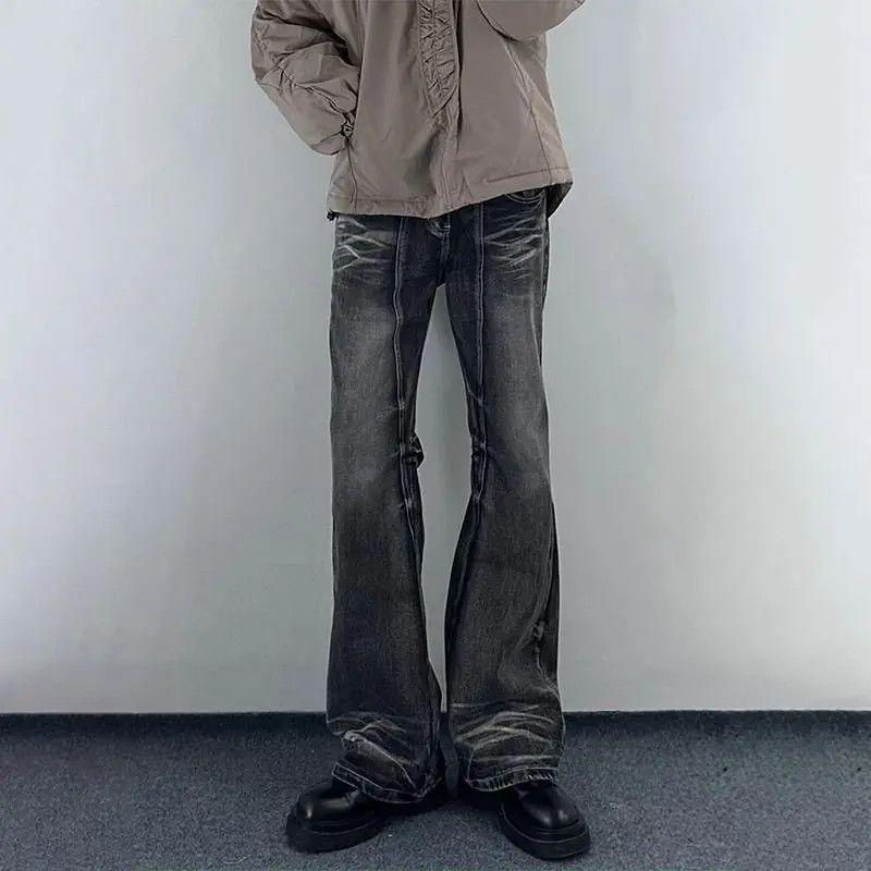 Japanese Brand × Jean Retro loose straight leg micro flared jeans Size US 30 / EU 46 - 6 Thumbnail