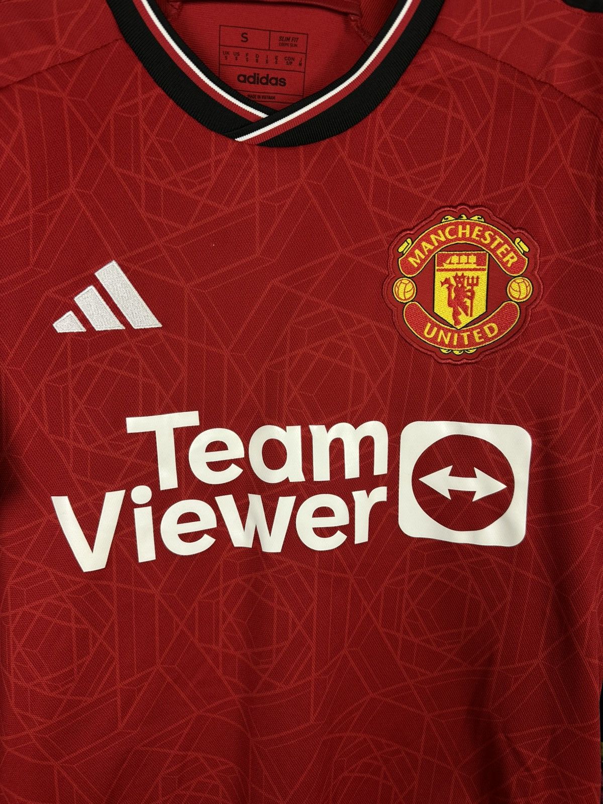 Adidas MANCHESTER UNITED FC 2023-24 HOME SHIRT ADIDAS JERSEY SOCCER Size US S / EU 44-46 / 1 - 3 Thumbnail