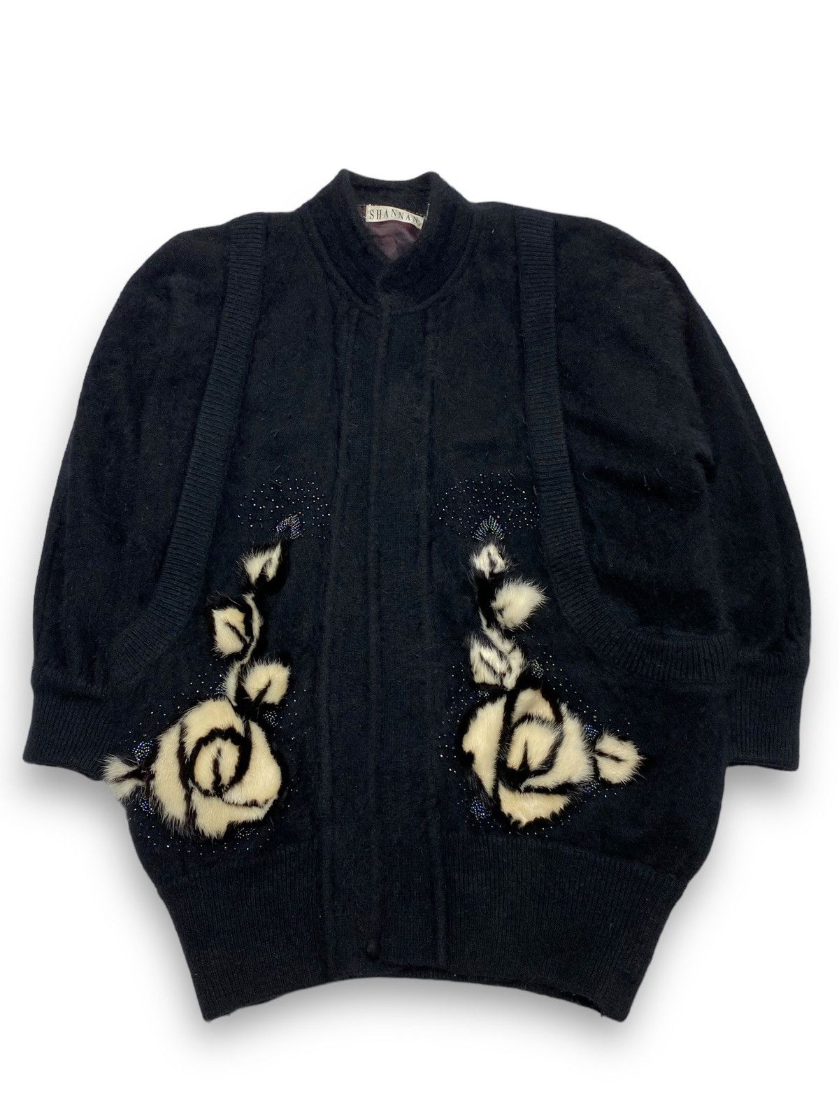 Other 90s SHANNAN Fur Black Oversized Bomber Coat Size 3XL / US 20-22 - 1 Thumbnail