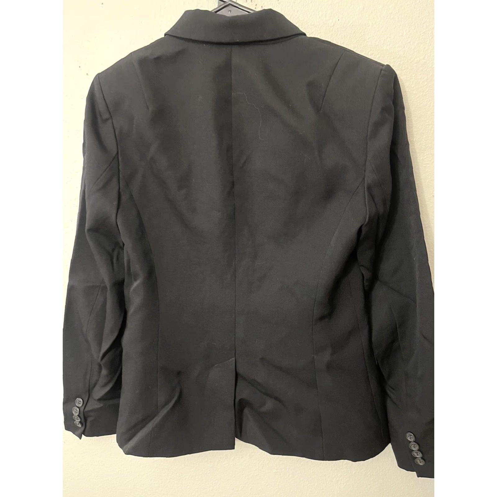 J.Crew J Crew Blazer Jacket Black Wool Single Breasted Button 2 Button Size 4 Career Size S / US 4 / IT 40 - 2 Thumbnail