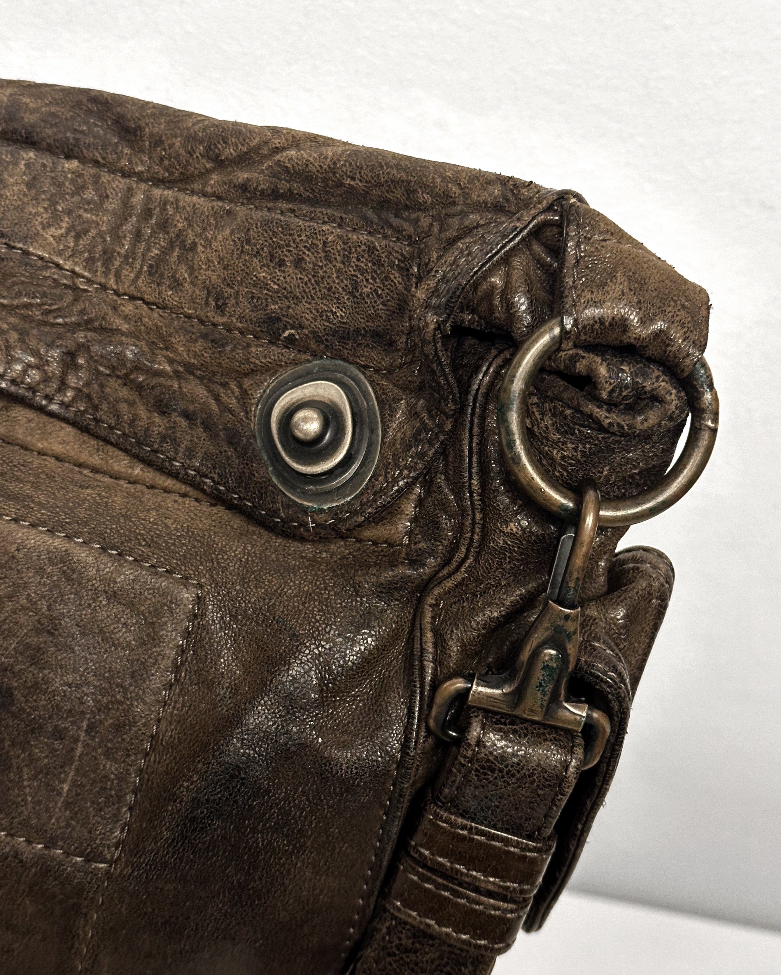 Julius Julius Leather Gas Mask Crossbody Messenger Bag Size ONE SIZE - 5 Thumbnail