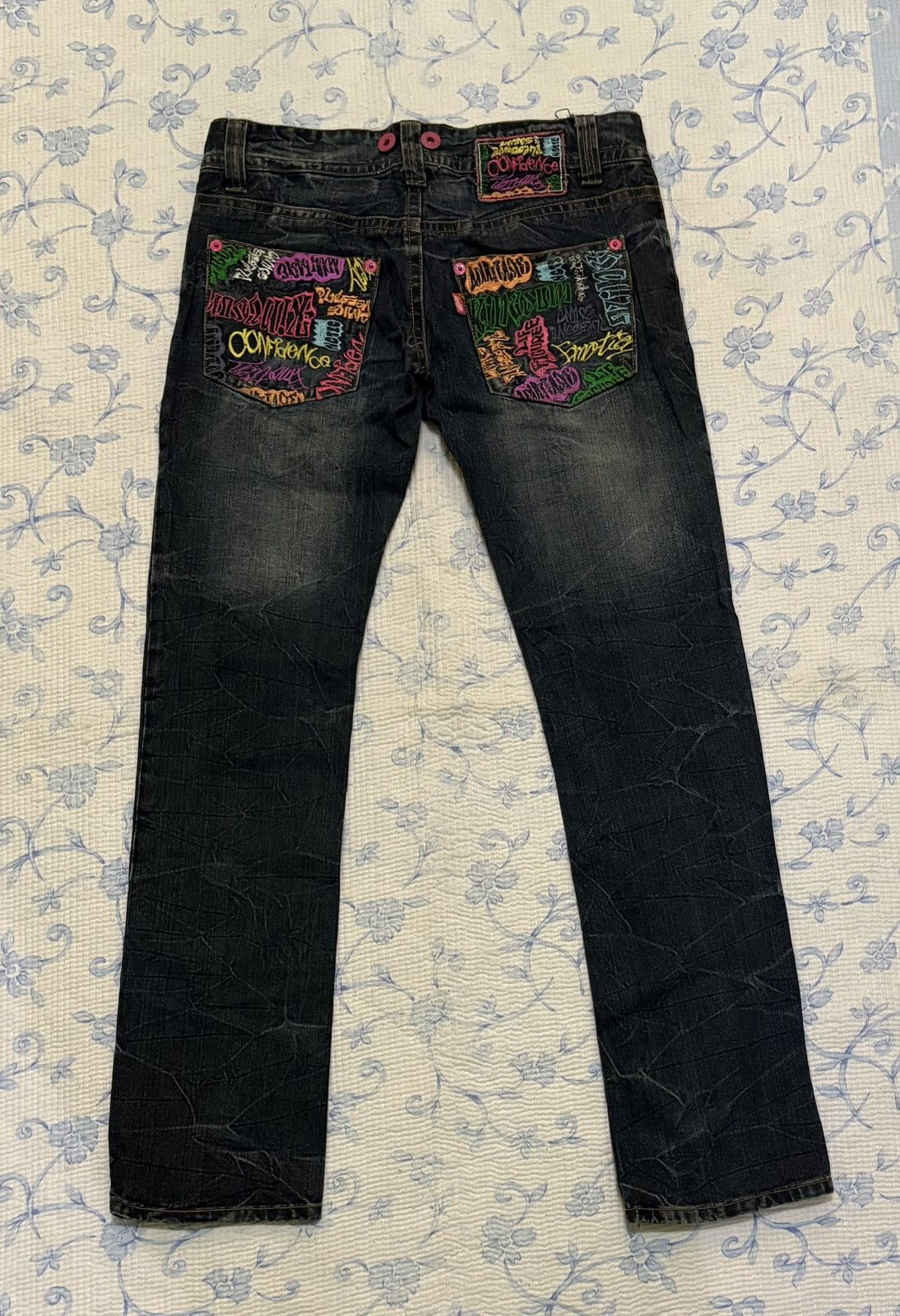 Japanese Brand Japanese Confidence Streetwear Distressed Denim Size US 32 / EU 48 - 10 Thumbnail