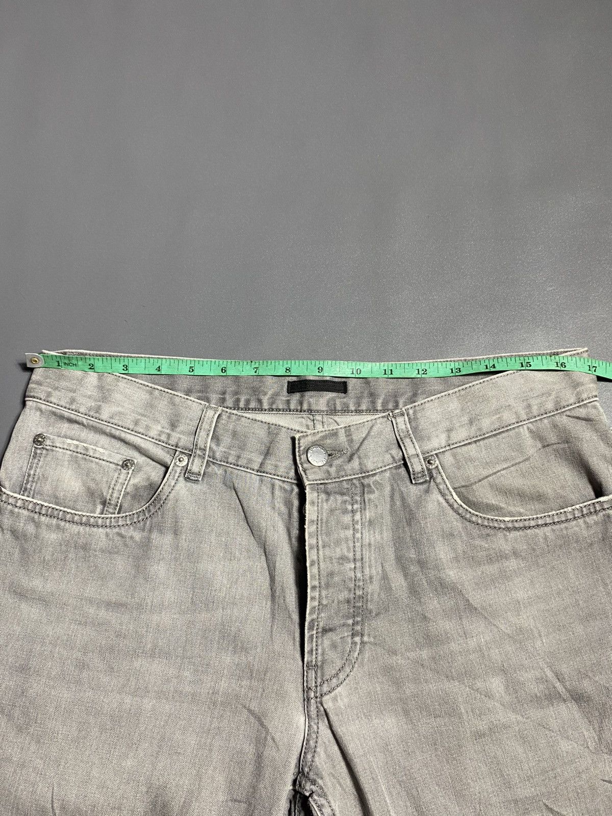 Prada Prada Washed Grey Classic Fit Jeans Size US 32 / EU 48 - 17 Thumbnail