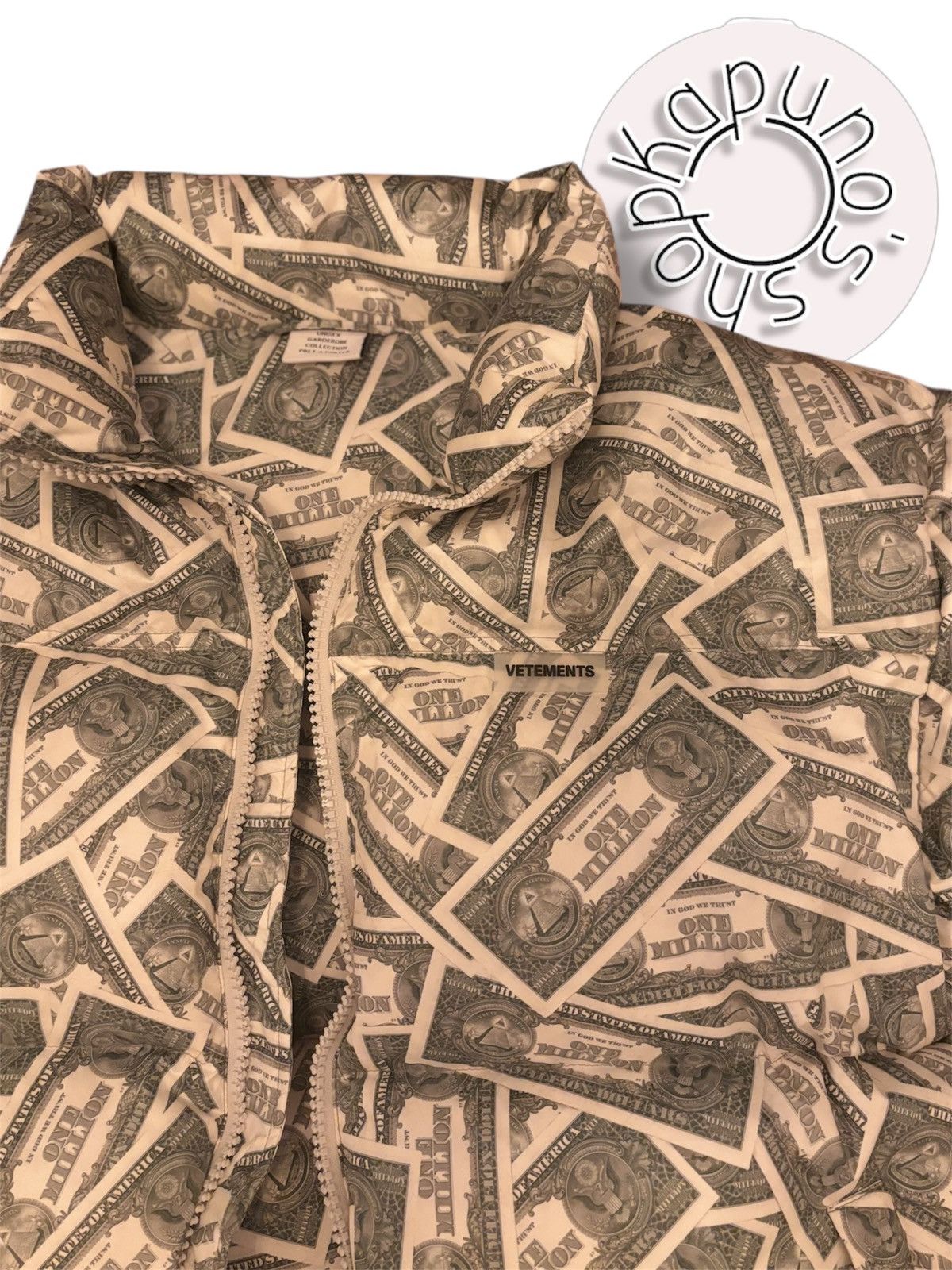 Vetements Vetements Million Dollar Puffer Jacket Size US S / EU 44-46 / 1 - 8 Thumbnail