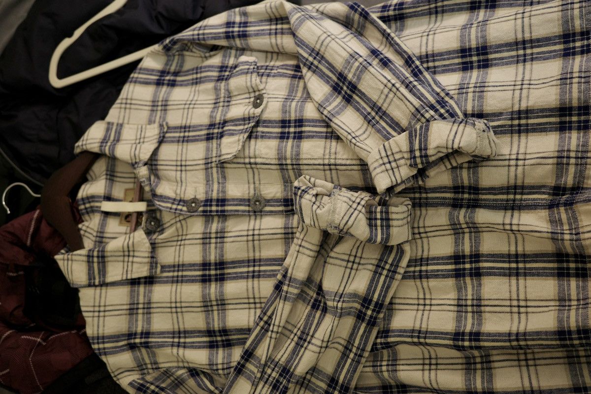 Nigel Cabourn Nigel Cabourn Lybro ivory plaid work shirt Size US L / EU 52-54 / 3 - 5 Thumbnail