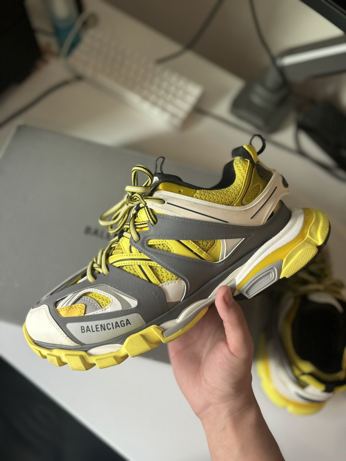 Balenciaga Balenciaga Track Shoes Yellow / Grey / White | Grailed