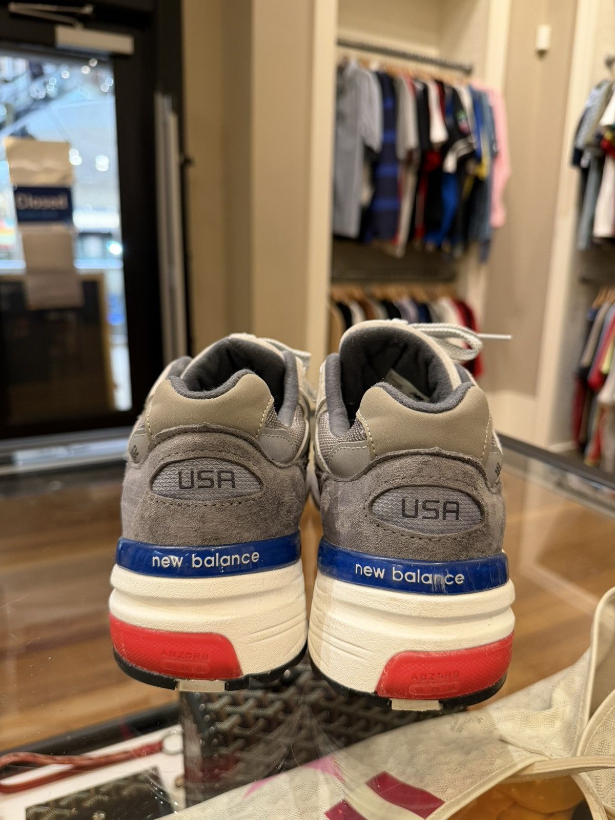 New Balance New Balance 992 ‘MiUSA Grey Blue Red’ Size US 8 / EU 41 - 6 Thumbnail