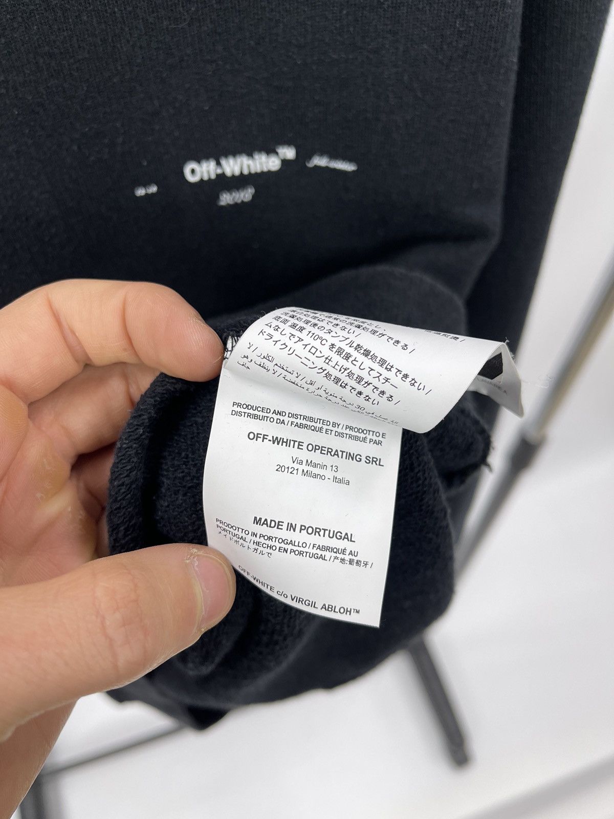 Off-White Off-White Sweatshirt Size S Black Big Logo Size US S / EU 44-46 / 1 - 8 Thumbnail