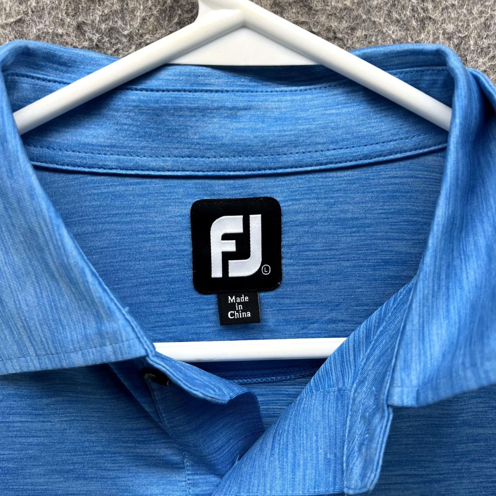 Footjoy FootJoy Polo Shirt Mens Large Blue Solid N Logo Golf Stretch Performance Shirts Polo Shirt Activewear Summer Men XL-? Size US L / EU 52-54 / 3 - 2 Thumbnail