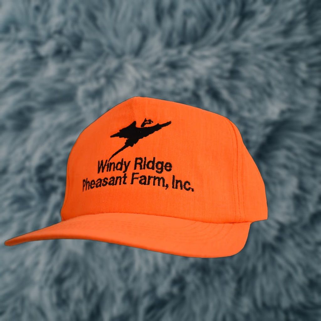 Vintage Quality Caps By George Windy Ridge Pheasant Farm Hat Cap Adjustabl e Baseball Cap Oranges Mens Summer 90s? Size ONE SIZE - 1 Preview