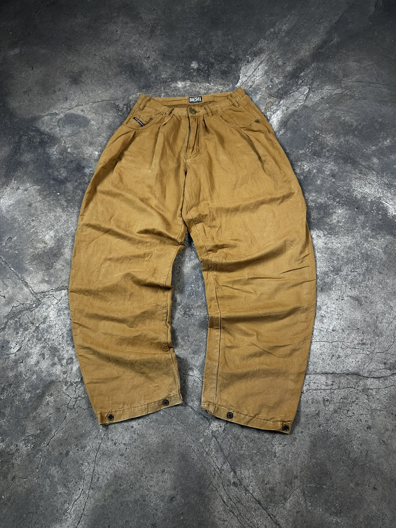 Diesel Rare Y2k Diesel Parachute Baggy Oversized Cargo Pants 2000s