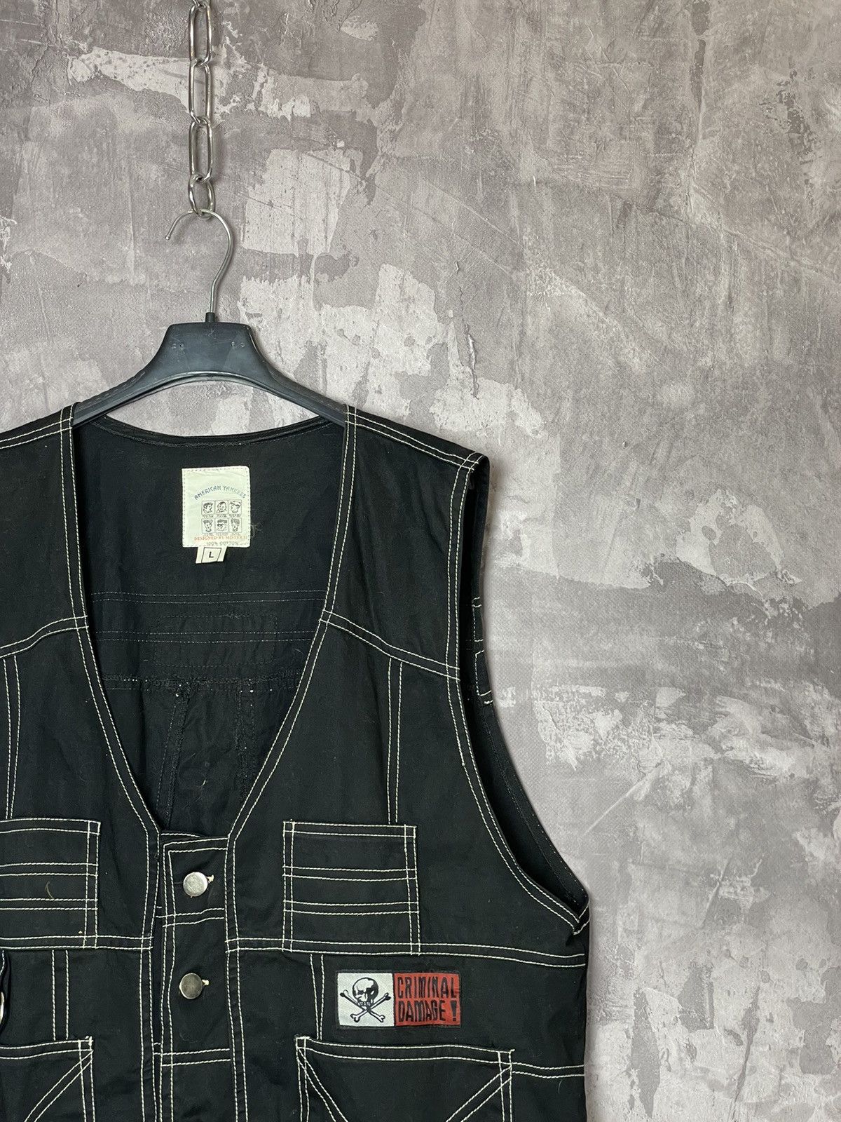 Affliction × Vintage Vintage bondage Vest Cargo Gothic Parachute punk rave Size US L / EU 52-54 / 3 - 3 Thumbnail
