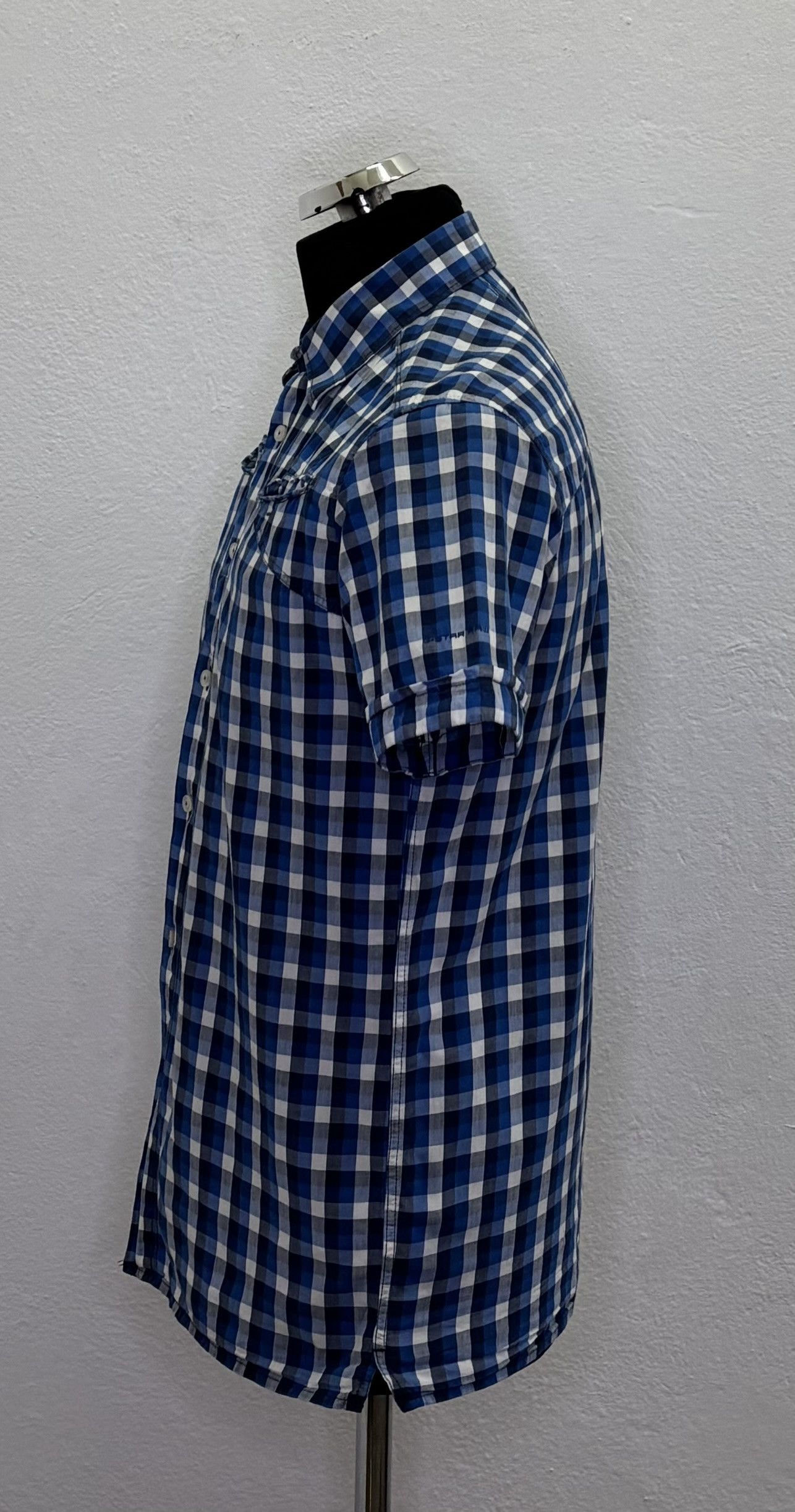 G-Star G Star Raw Shirt Medium blue white check Size US M / EU 48-50 / 2 - 3 Thumbnail