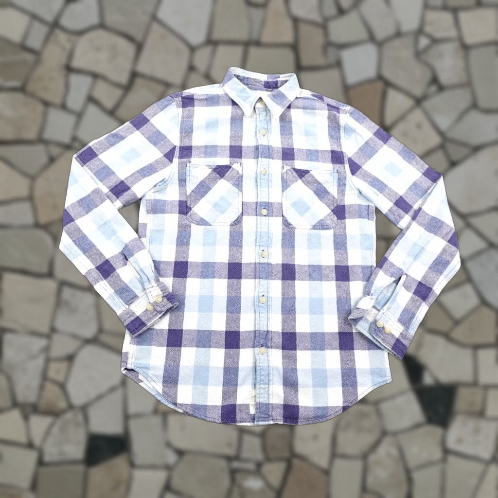 Ralph Lauren Denim & Supply Ralph Lauren Shirt Mens Small Blue Plaid Textured Woven Button Up Size US S / EU 44-46 / 1 - 1 Thumbnail