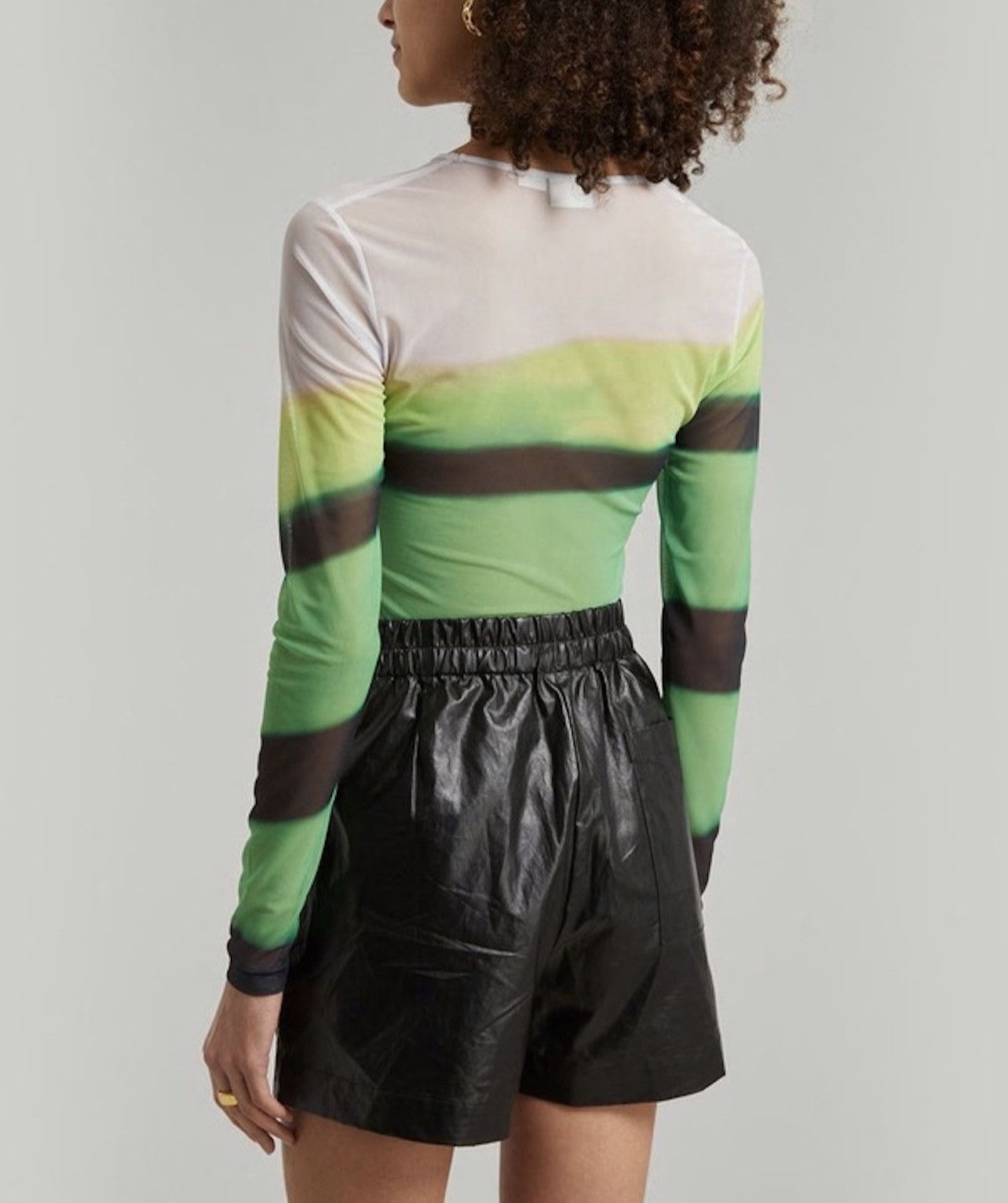 Dries Van Noten Len Lye Stripe Mesh Top Size L / US 10 / IT 46 - 4 Thumbnail