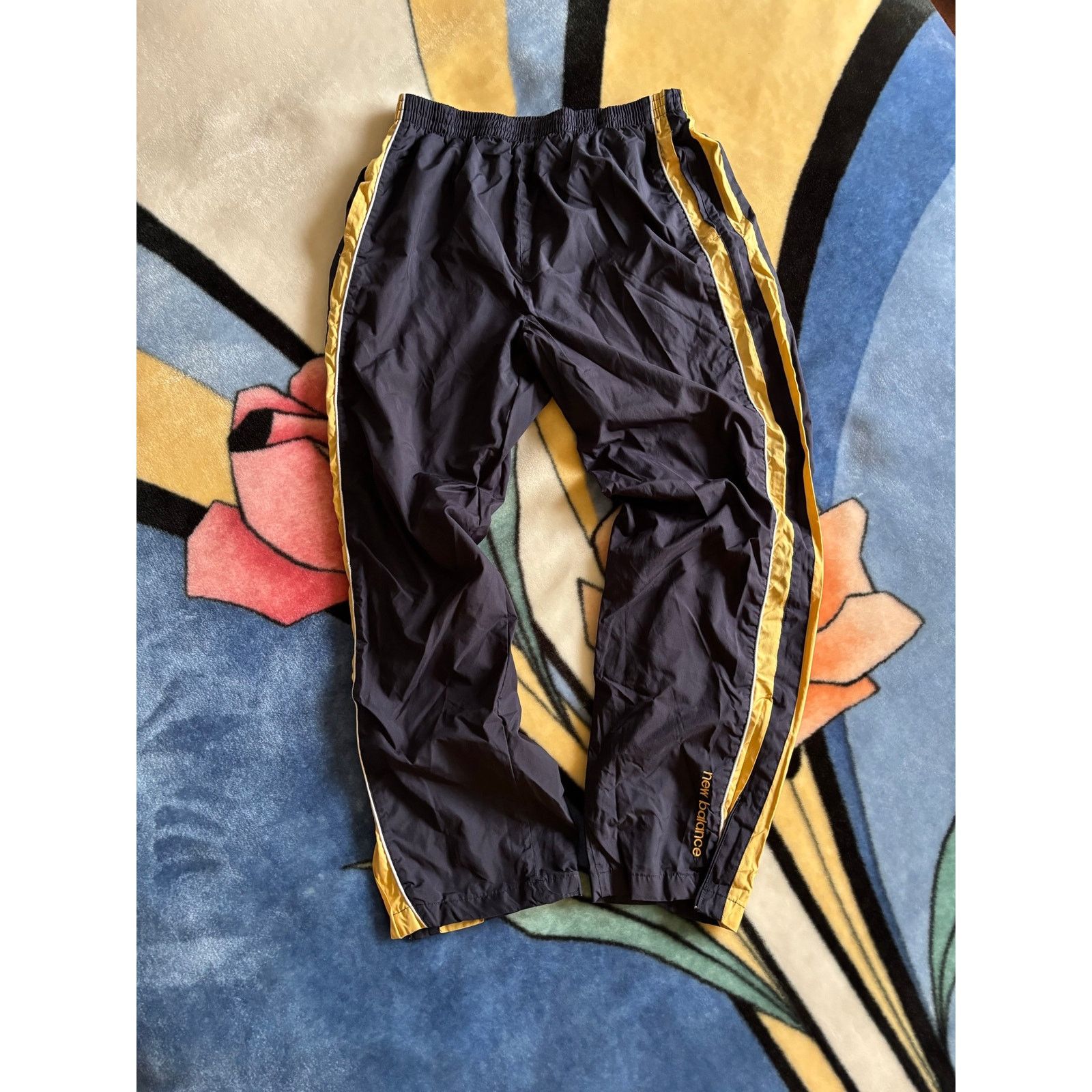 New Balance Vintage New Balance Nylon Track Pants - Navy Size US 32 / EU 48 - 1 Thumbnail