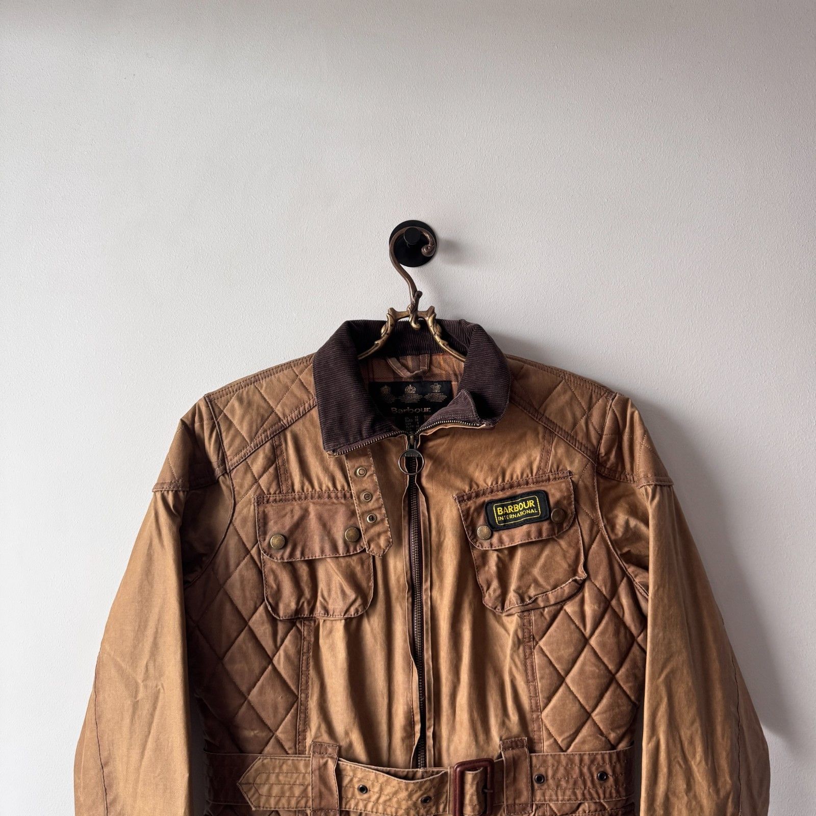 Barbour Barbour International Tartan Wax Biker Jacket Vintage Size M / US 6-8 / IT 42-44 - 3 Thumbnail