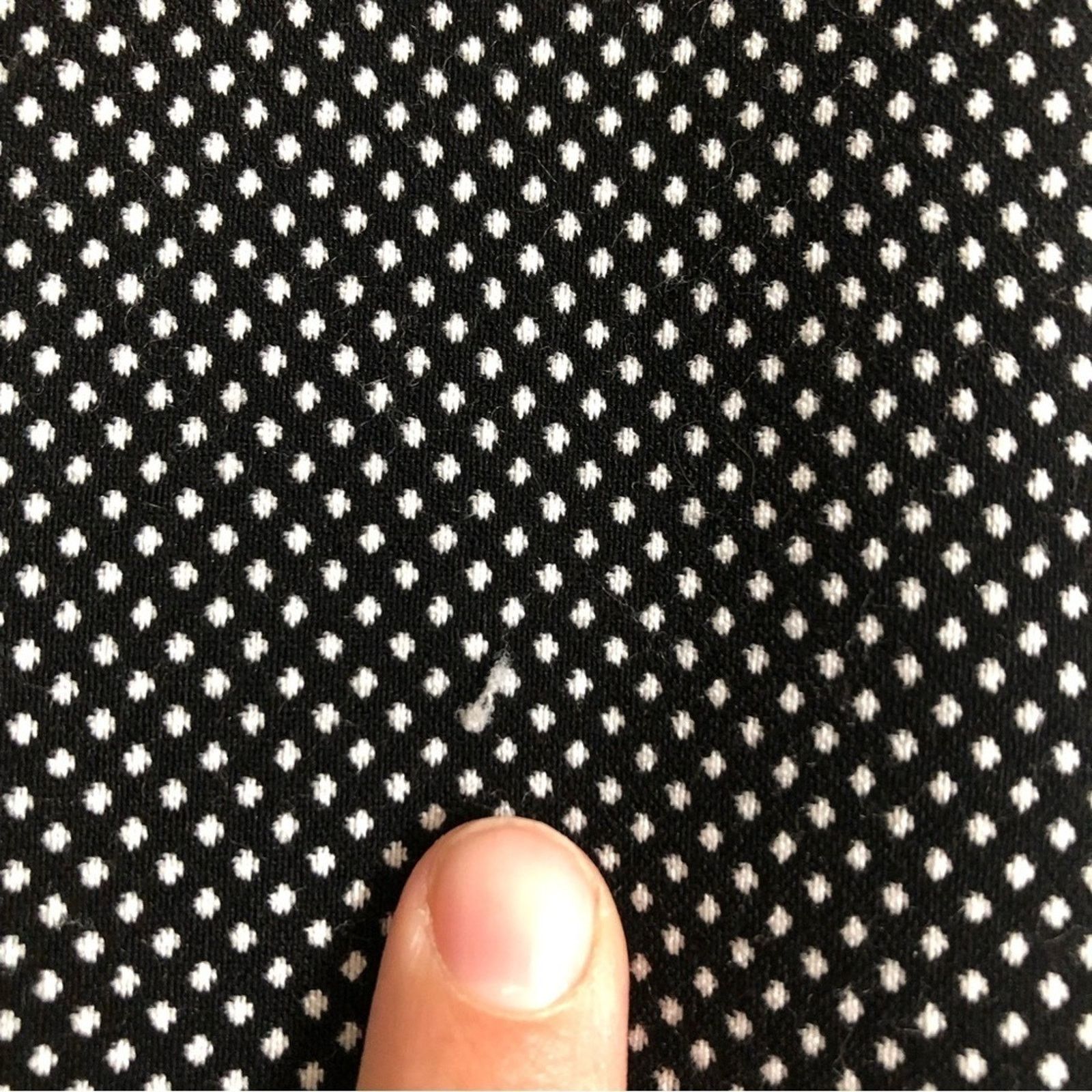 Other Maison Jules Black White Polka Dot Dress Crop Ankle Pants Size 30" / US 8 / IT 44 - 10 Thumbnail