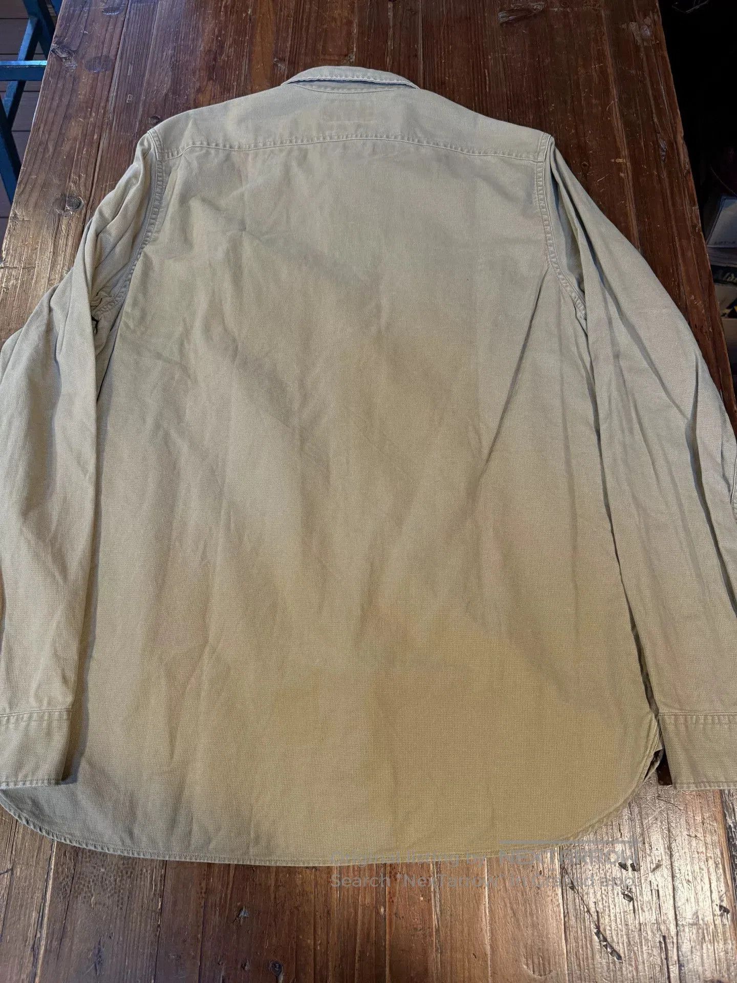 RRL Ralph Lauren RRL Khaki Military Workwear Shirt. Size US L / EU 52-54 / 3 - 2 Thumbnail