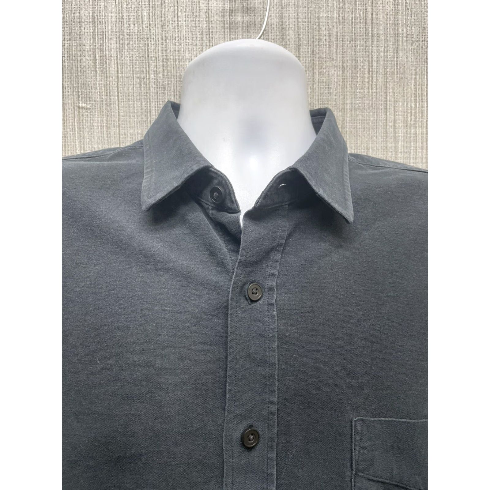 UNTUCKit UNTUCKit Black Long Sleeve Button-Up Shirt Mens XL Size US XL / EU 56 / 4 - 2 Thumbnail