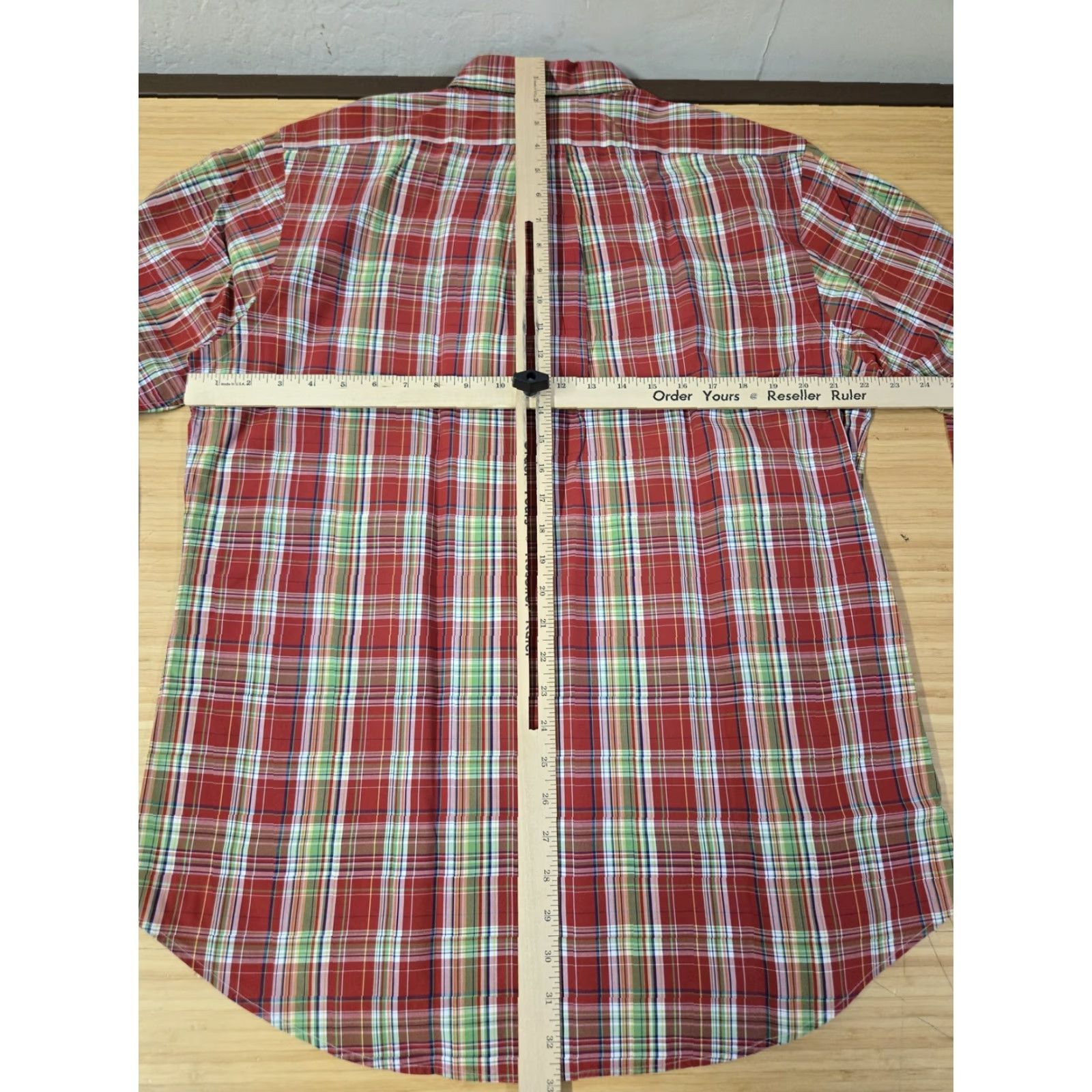 Ralph Lauren Ralph Lauren Shirt Mens Large Red Plaid Custom Fit Button-Down Long Sleeve Preppy Shirt Size US L / EU 52-54 / 3 - 6 Thumbnail