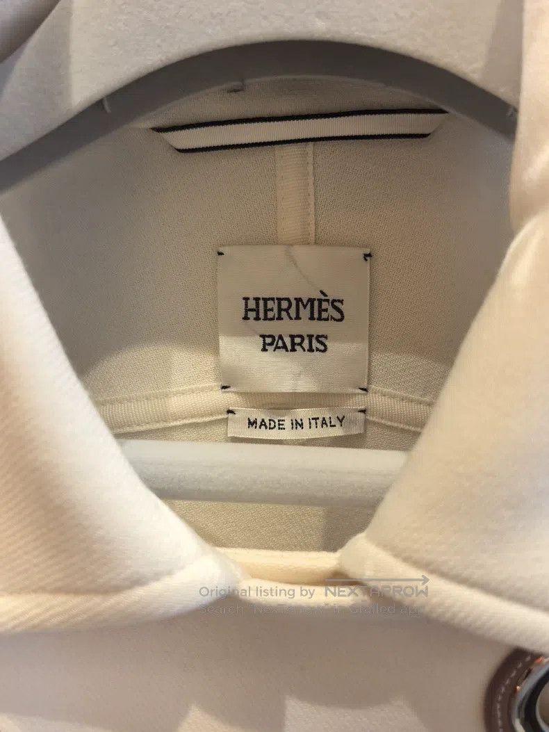 Hermes Hermes Cream White Cashmere Coat Size S / US 4 / IT 40 - 2 Thumbnail