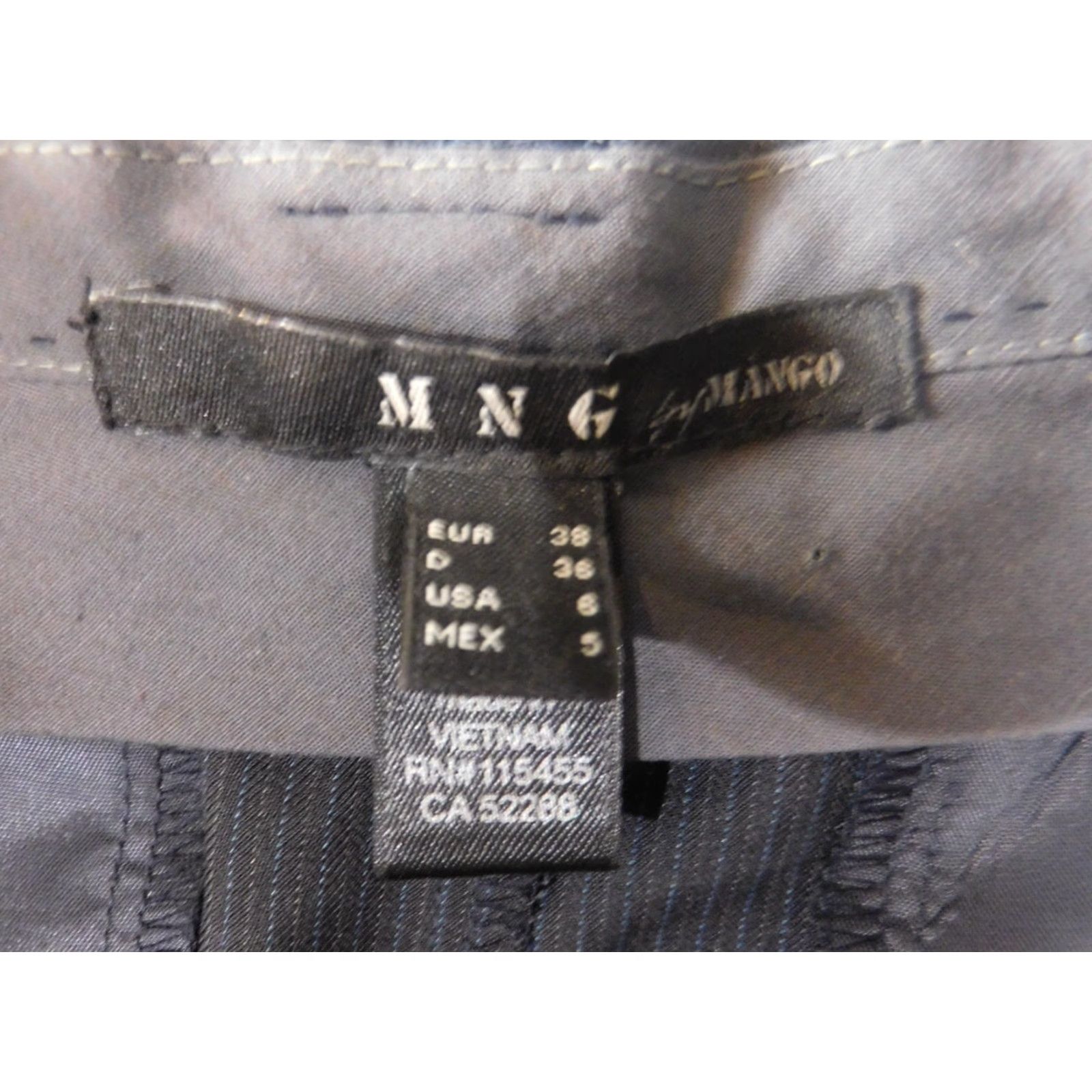 Gap MNG Mango Skirt Womens brown 6 Black A-line Zip Casual designer Denim Solid Medium Polyester Knee Length Lined Button Vintage No Size 28" / US 6 / IT 42 - 5 Thumbnail