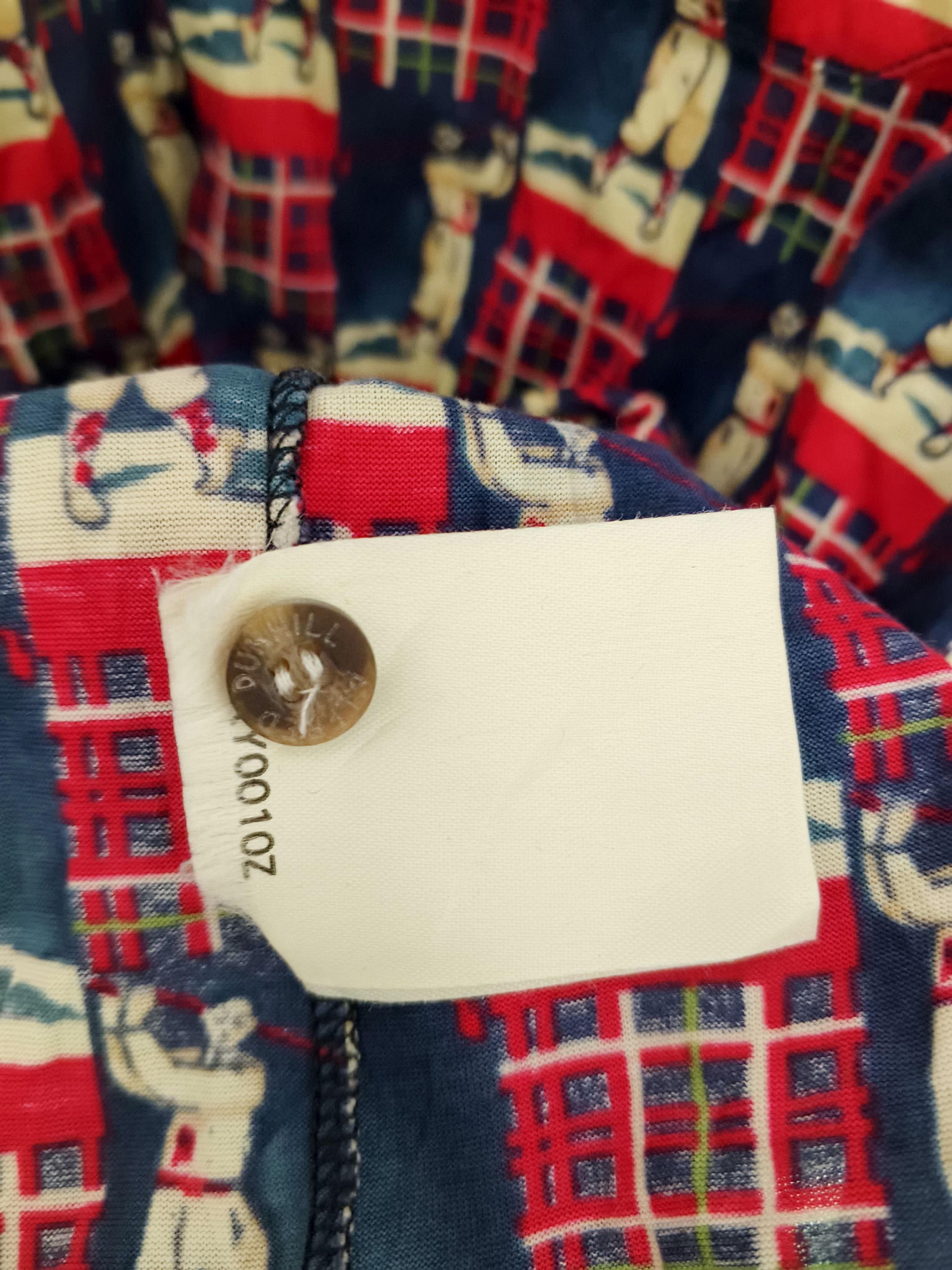 Alfred Dunhill 💥RARE Vintage 90s💥 Dunhill AOP Golfer Print Long Sleeve Size US L / EU 52-54 / 3 - 11 Thumbnail